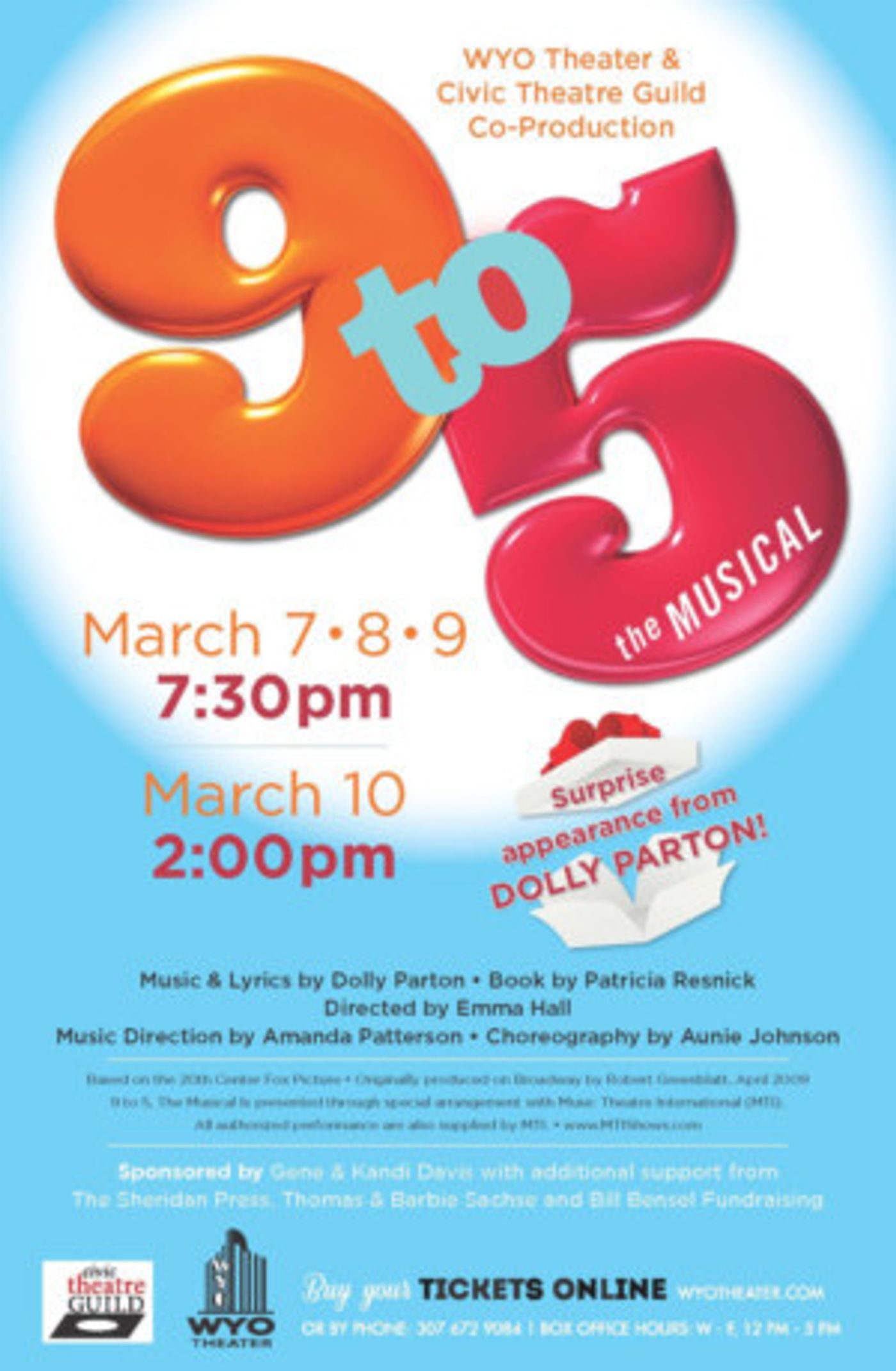 WYO Stages 9 TO 5 THE MUSICAL Featuring a Special Guest Appearance by Dolly Parton  Image