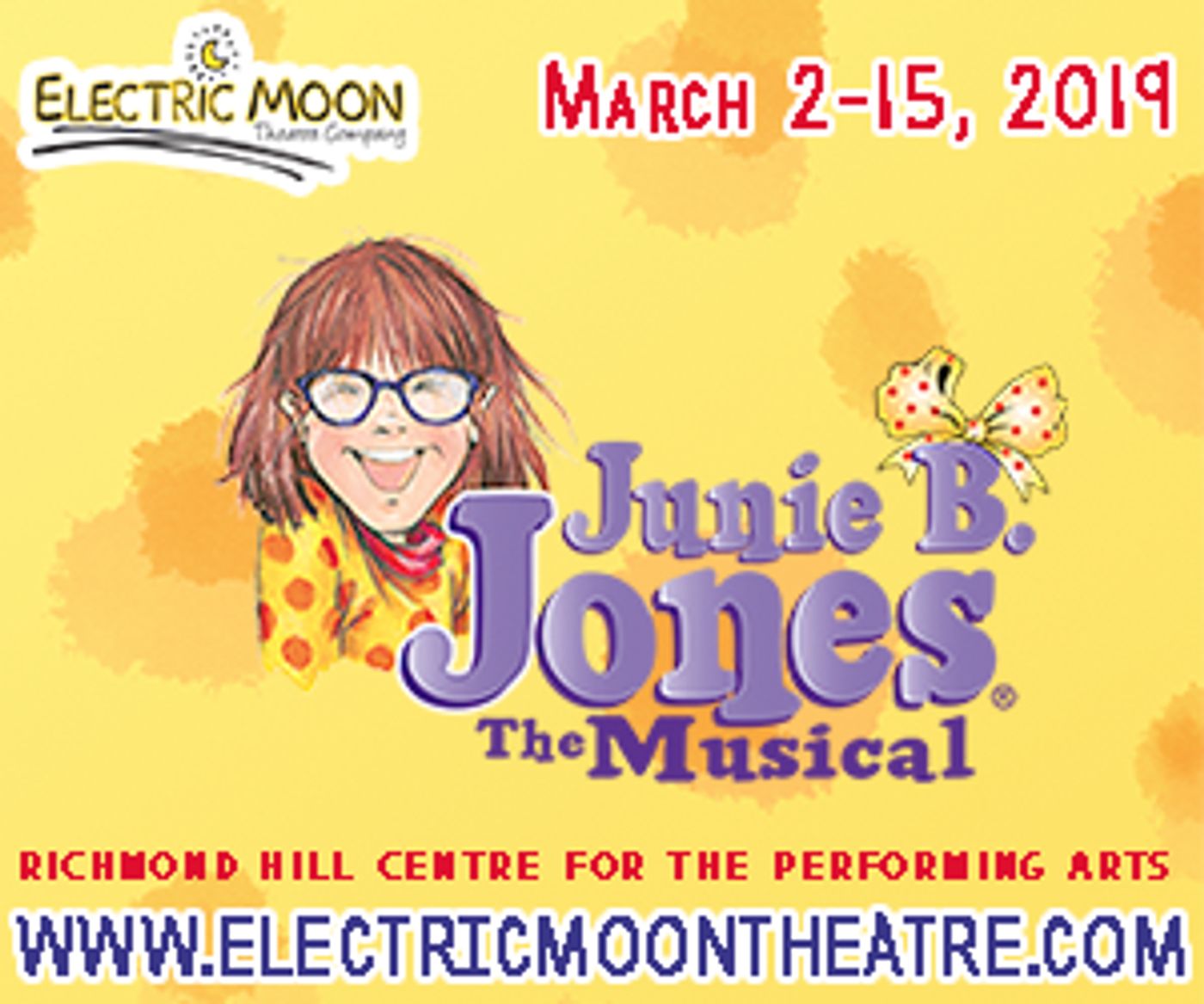Electric Moon Theatre Co Presents Junie B. Jones The Musical  Image