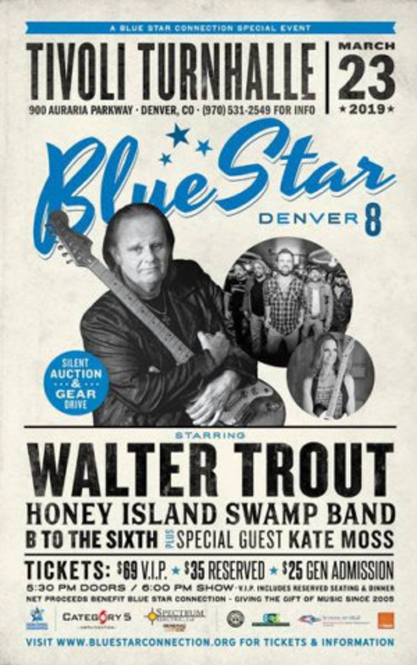 Blues Guitar Superstar Walter Trout Headlines Blue Star Denver 8 Benefit Concert  Image
