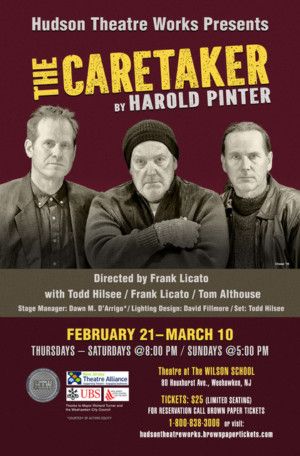 Hudson Theatre Works Present Harold Pinter's THE CARETAKER Now Running 2/21 To 3/10  Image