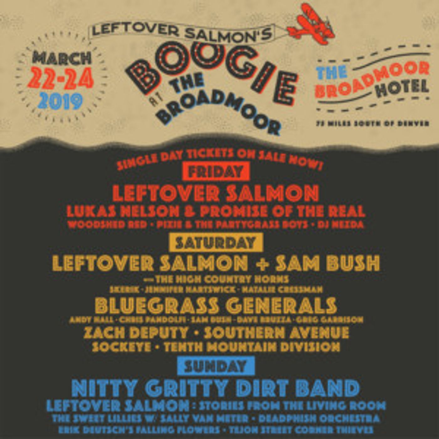 Leftover Salmon's Boogie At The Broadmoor Reveals Music Schedule, Activities And More!  Image