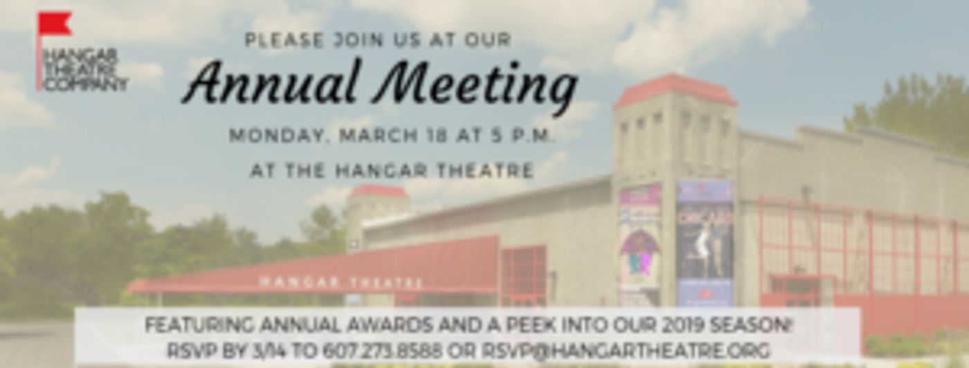 Hangar Theatre To Share 2018 Successes And Future Outlook At Annual Meeting  Image