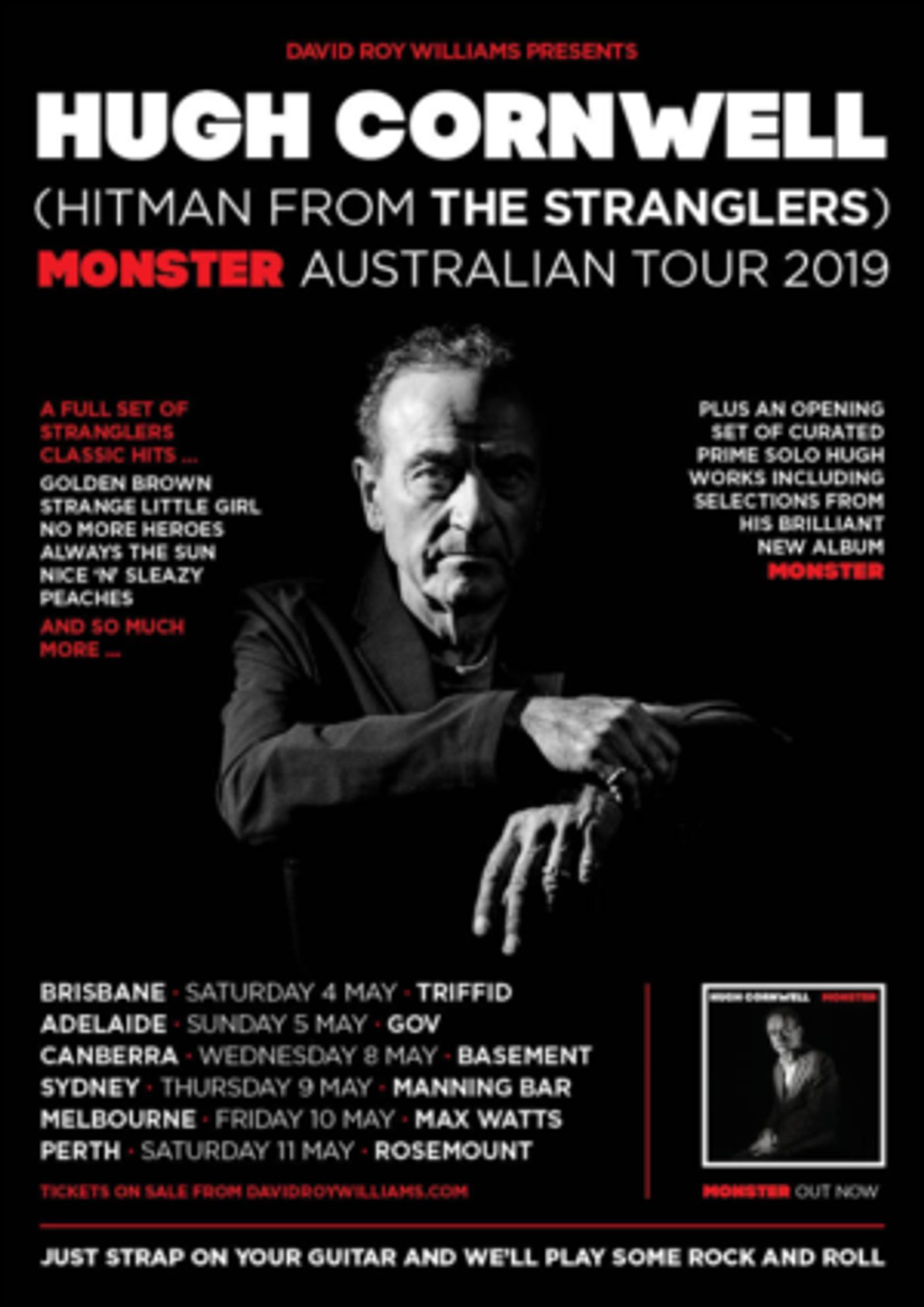 Hugh Cornwell Presents His MONSTER Tour  Image