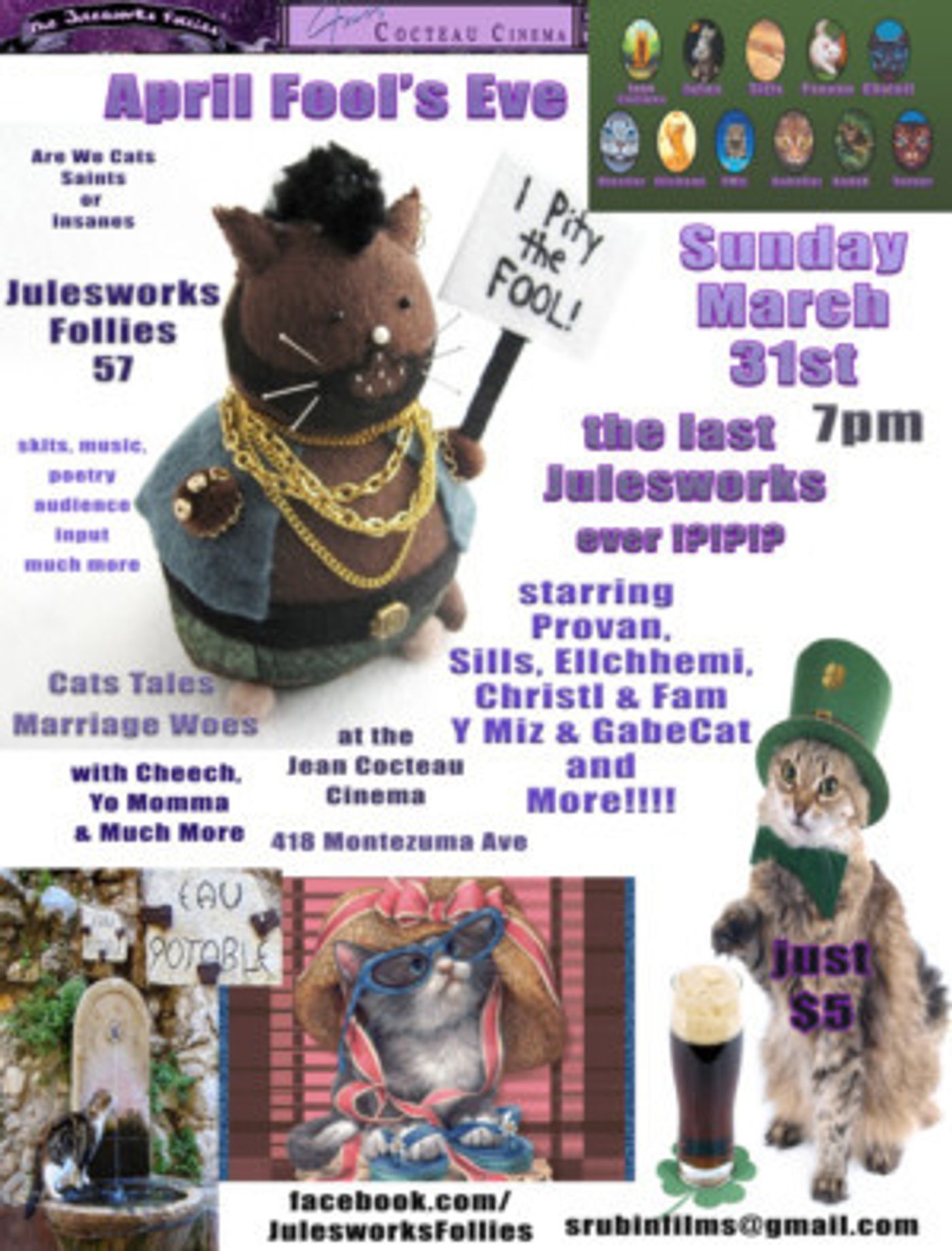 Julesworks Ensemble Presents April Fool's Eve Variety Show  Image