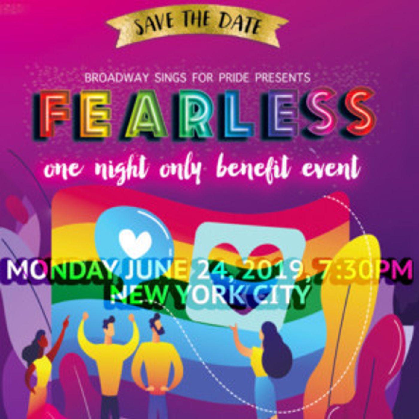 Broadway Sings For Pride Announces FEARLESS Annual Pride Event  Image