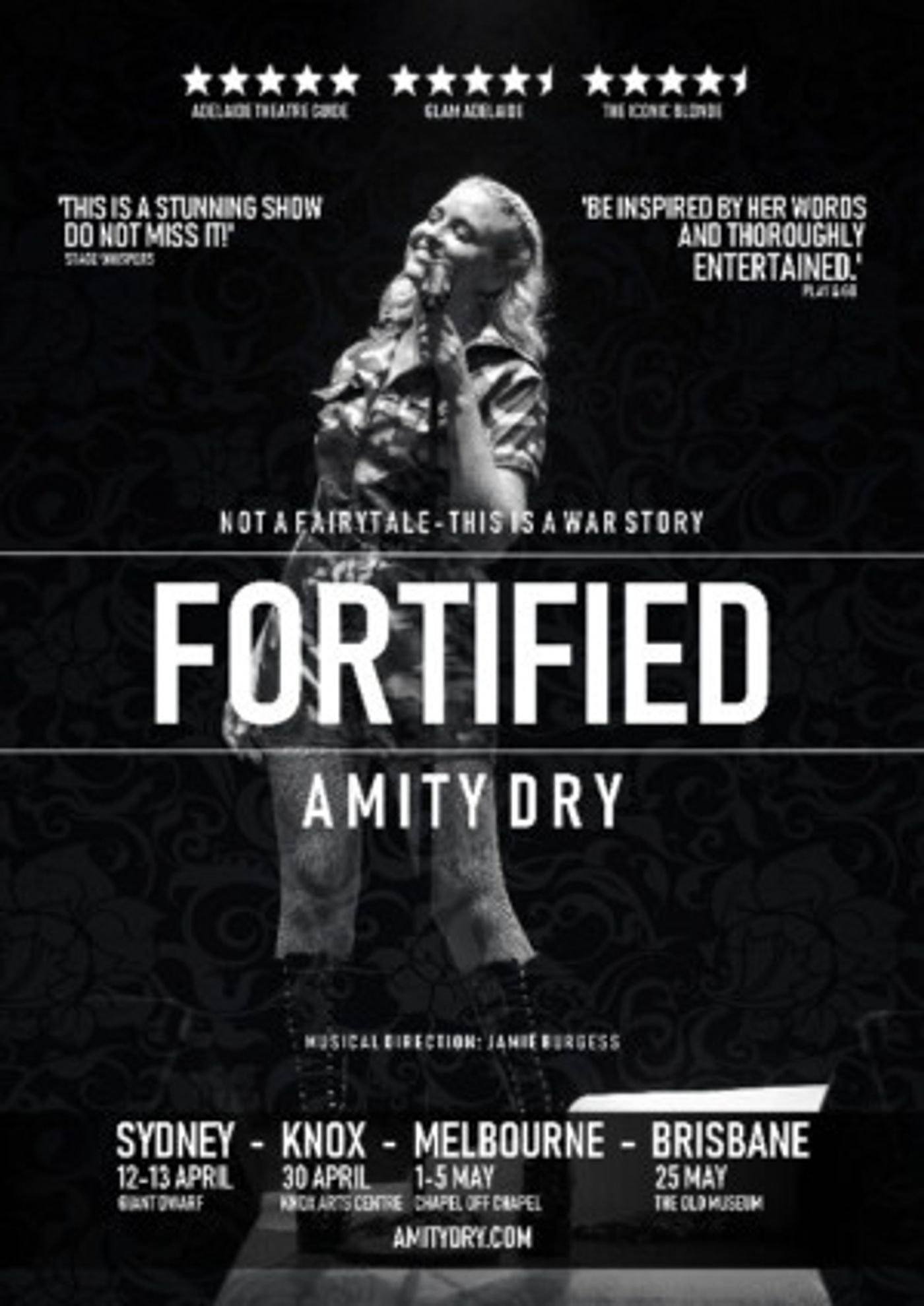 Amity Dry Returns With A Powerful New Cabaret Show FORTIFIED  Image