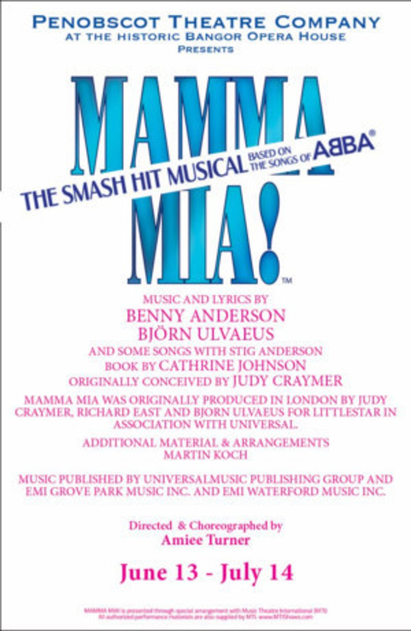 MAMMA MIA Tickets On Sale Soon At Penobscot Theatre Company  Image