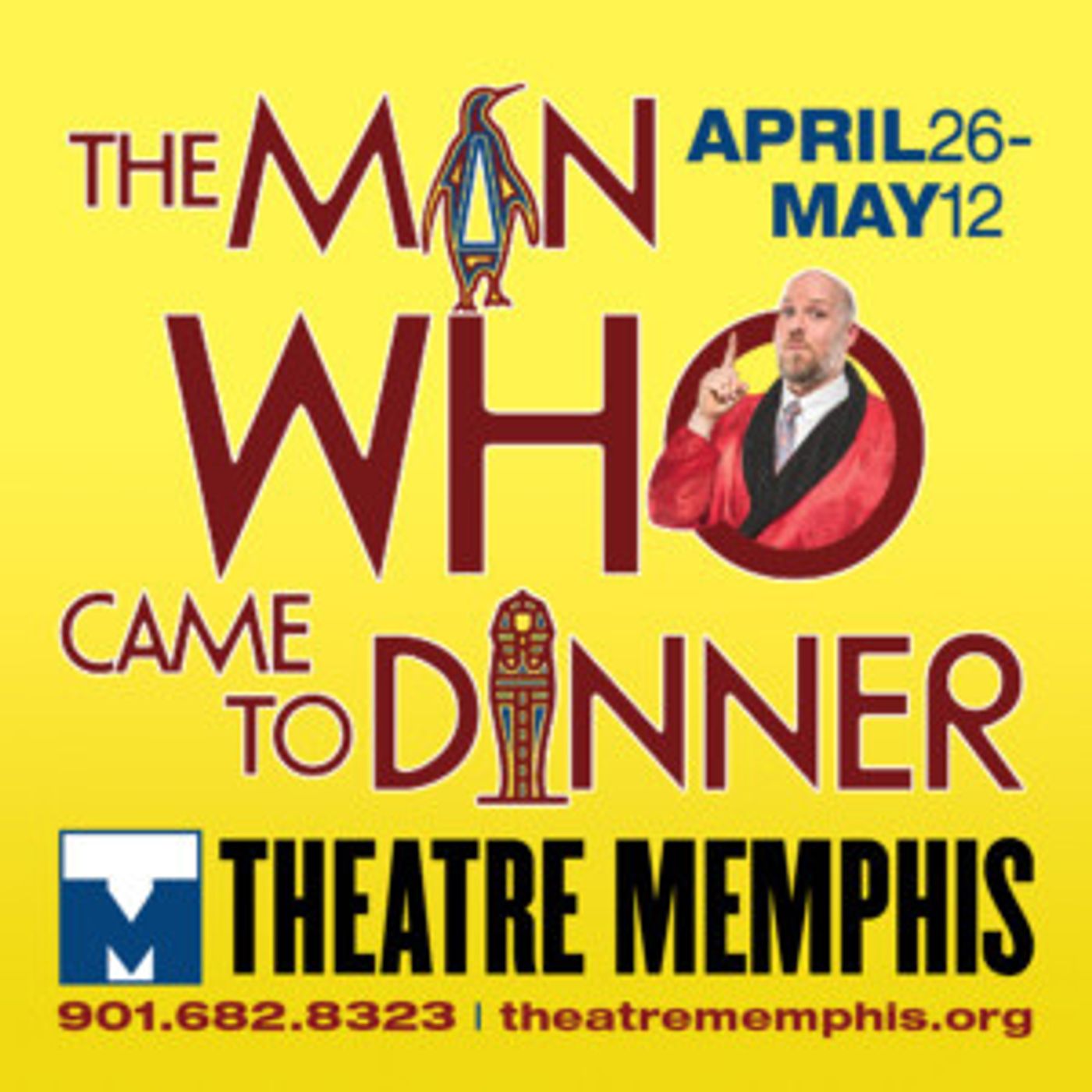 Theatre Memphis Serves Up THE MAN WHO CAME TO DINNER on the Lohrey Stage  Image