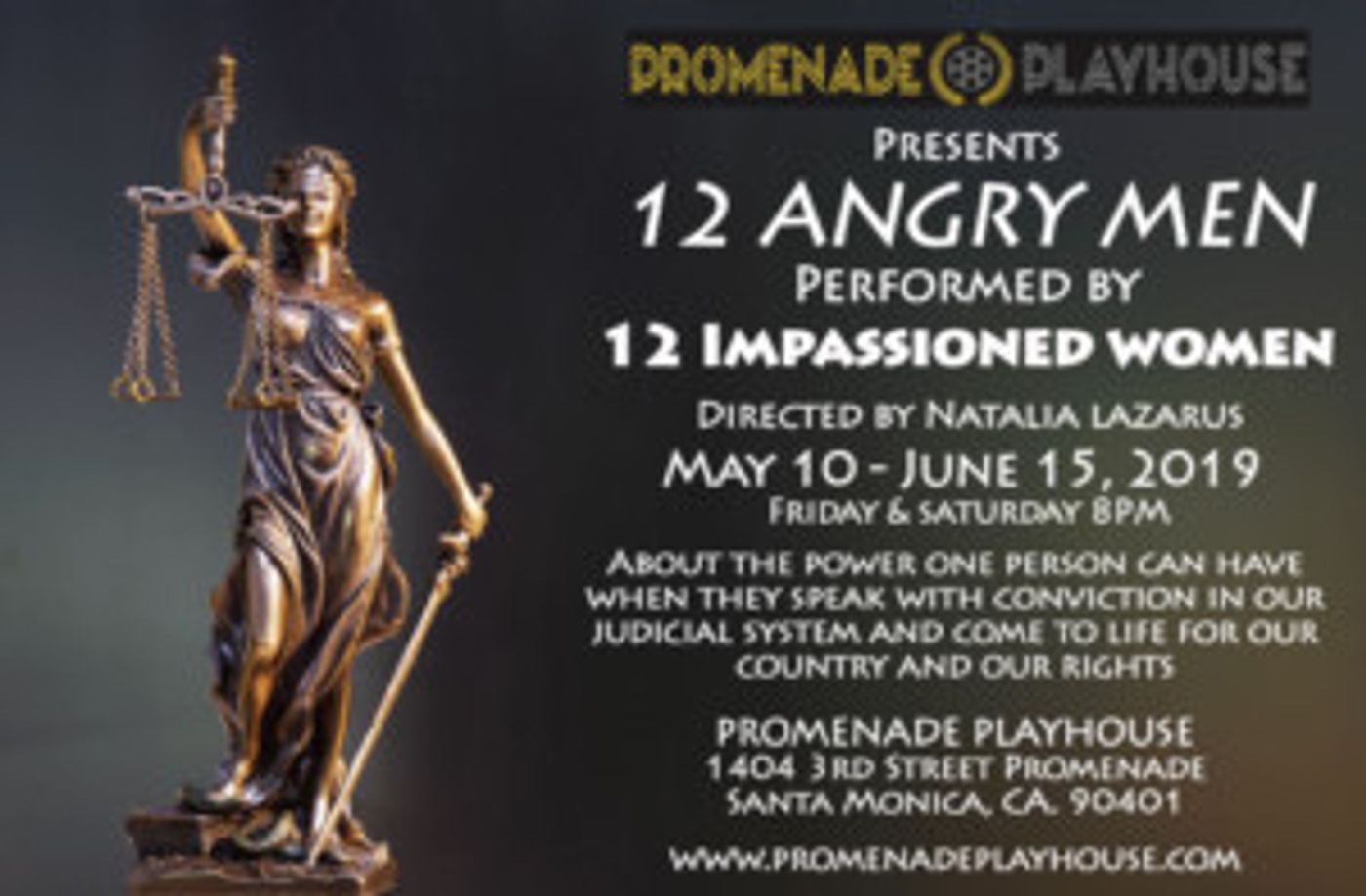 12 ANGRY MEN By 12 Impassioned Women Officially Opens May 10 At Promenade Playhouse  Image