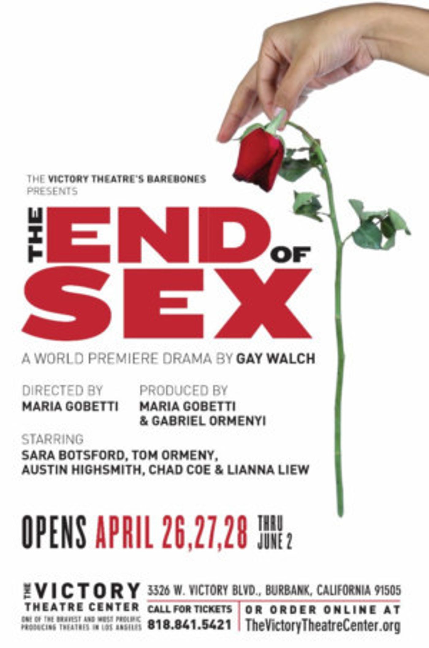 World Premiere Of THE END OF SEX: TRICKY TERRITORY Creates Exciting Theatre  Image
