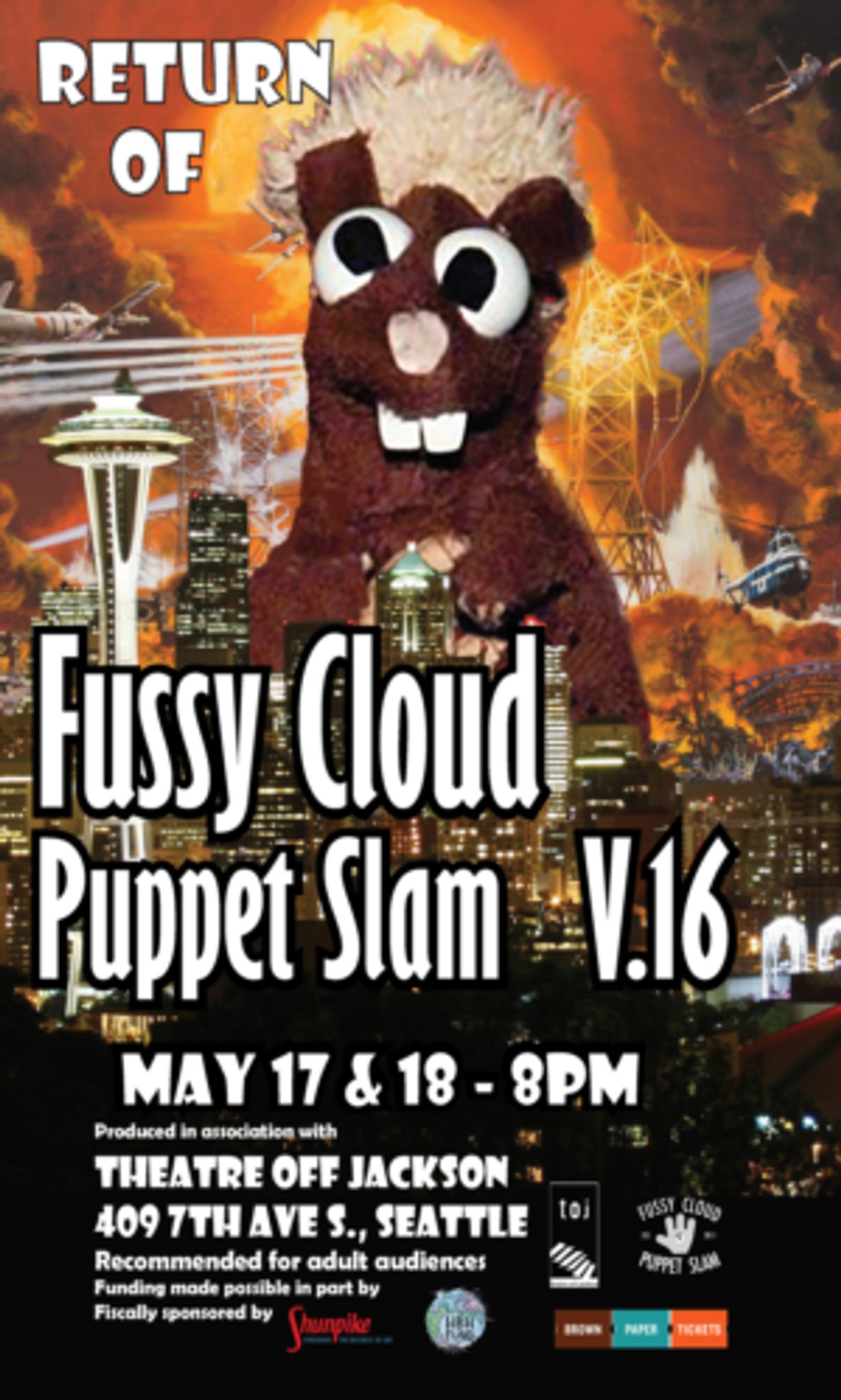 Fussy Cloud Puppet Slam Returns For Volume 16  Image