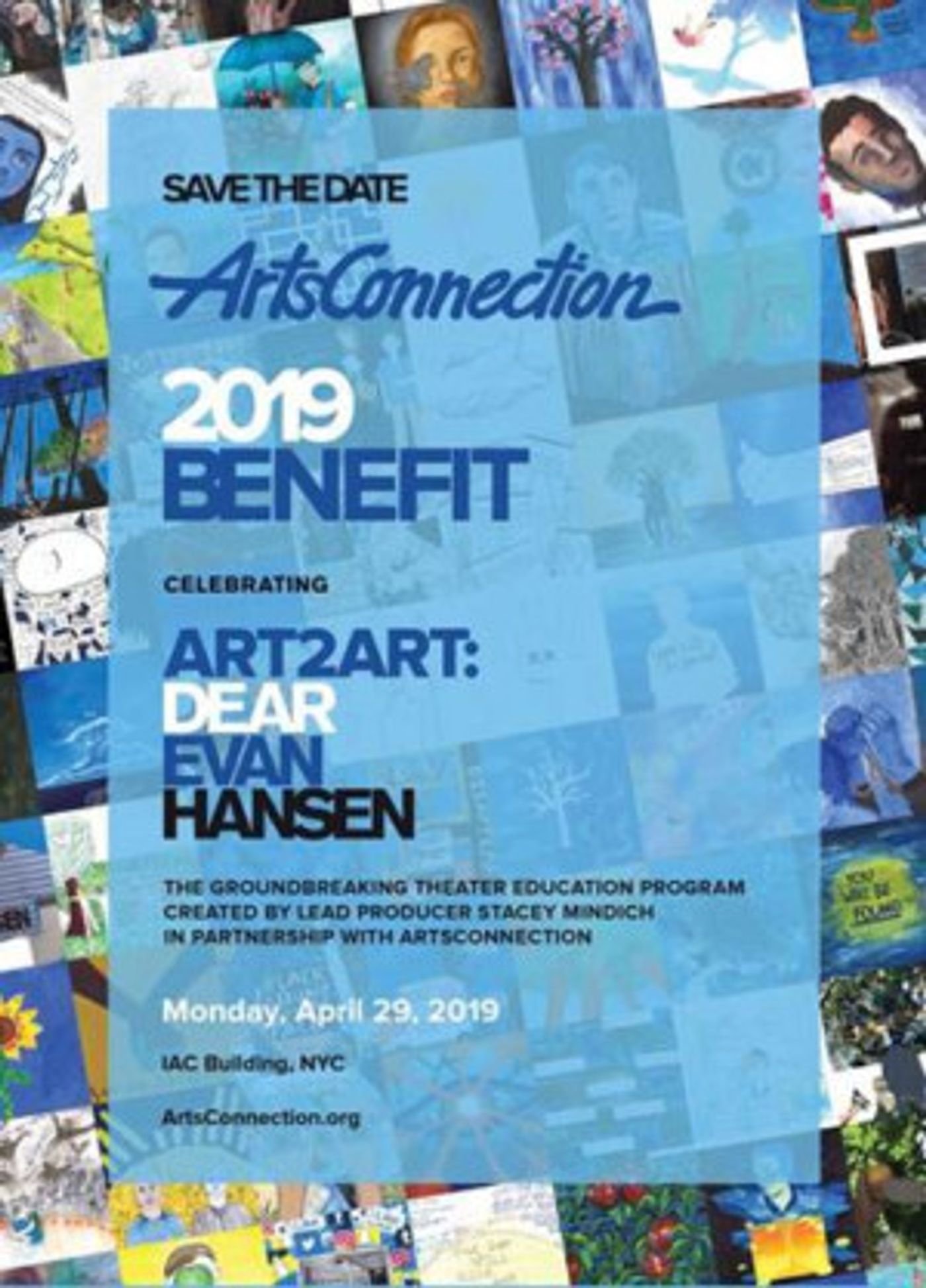 ArtsConnection's 2019 Benefit will Celebrate Art2Art: DEAR EVAN HANSEN  Image