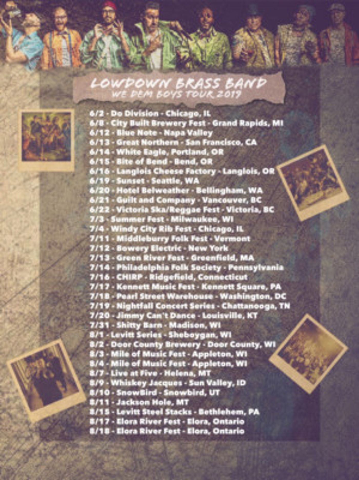 2nd Line Marching Jazz Hip Hop's LowDown Brass Band Announces Tour And New Song  Image