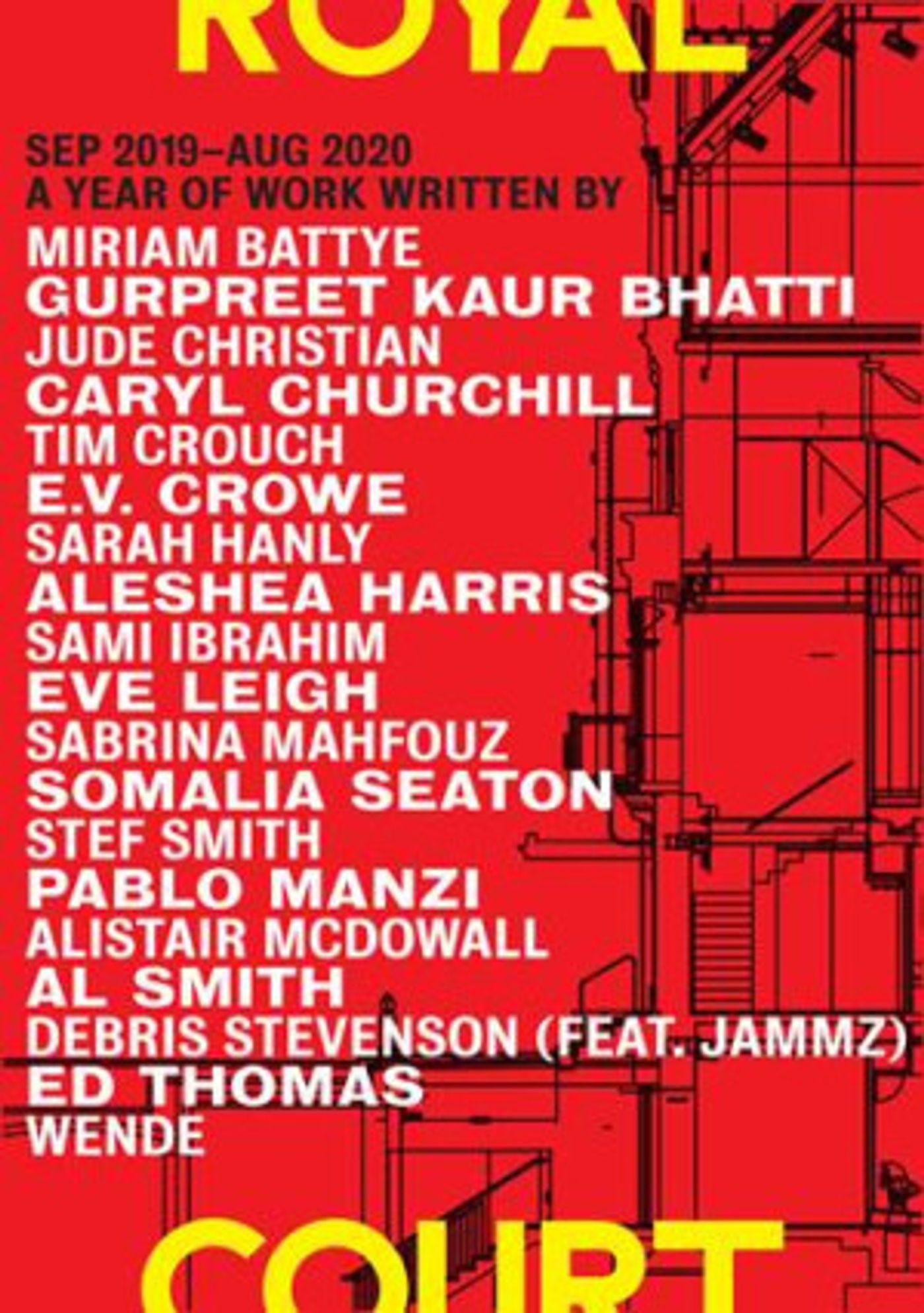 The Royal Court Theatre Announces A Year Of Work September 2019 – August 2020  Image