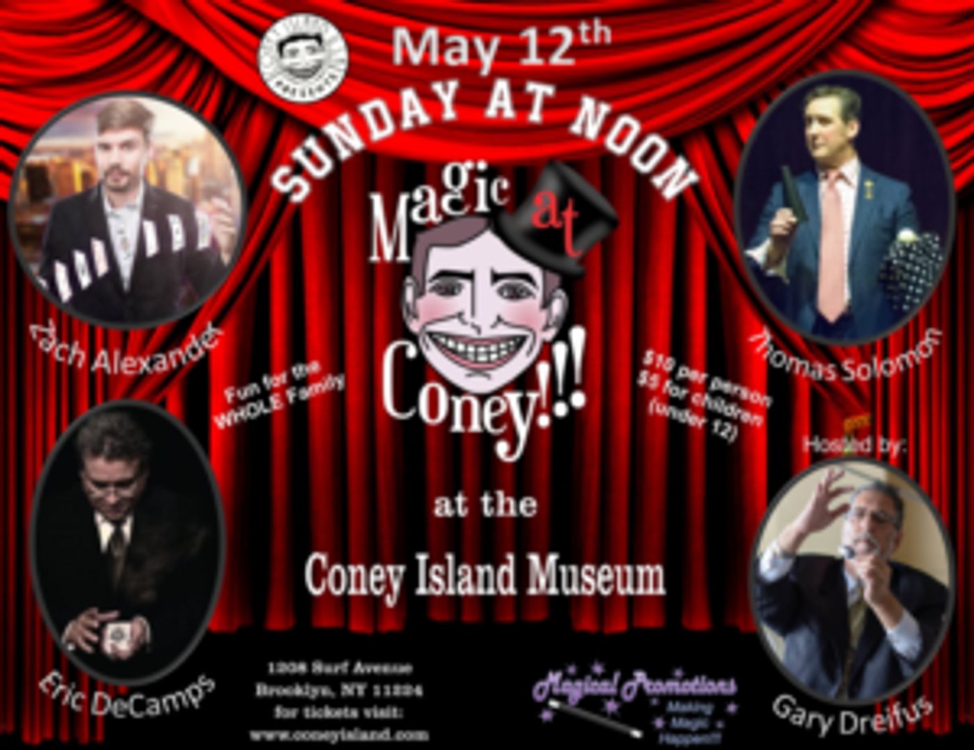 Featured Performers Announced For MAGIC AT CONEY!!! May 12  Image