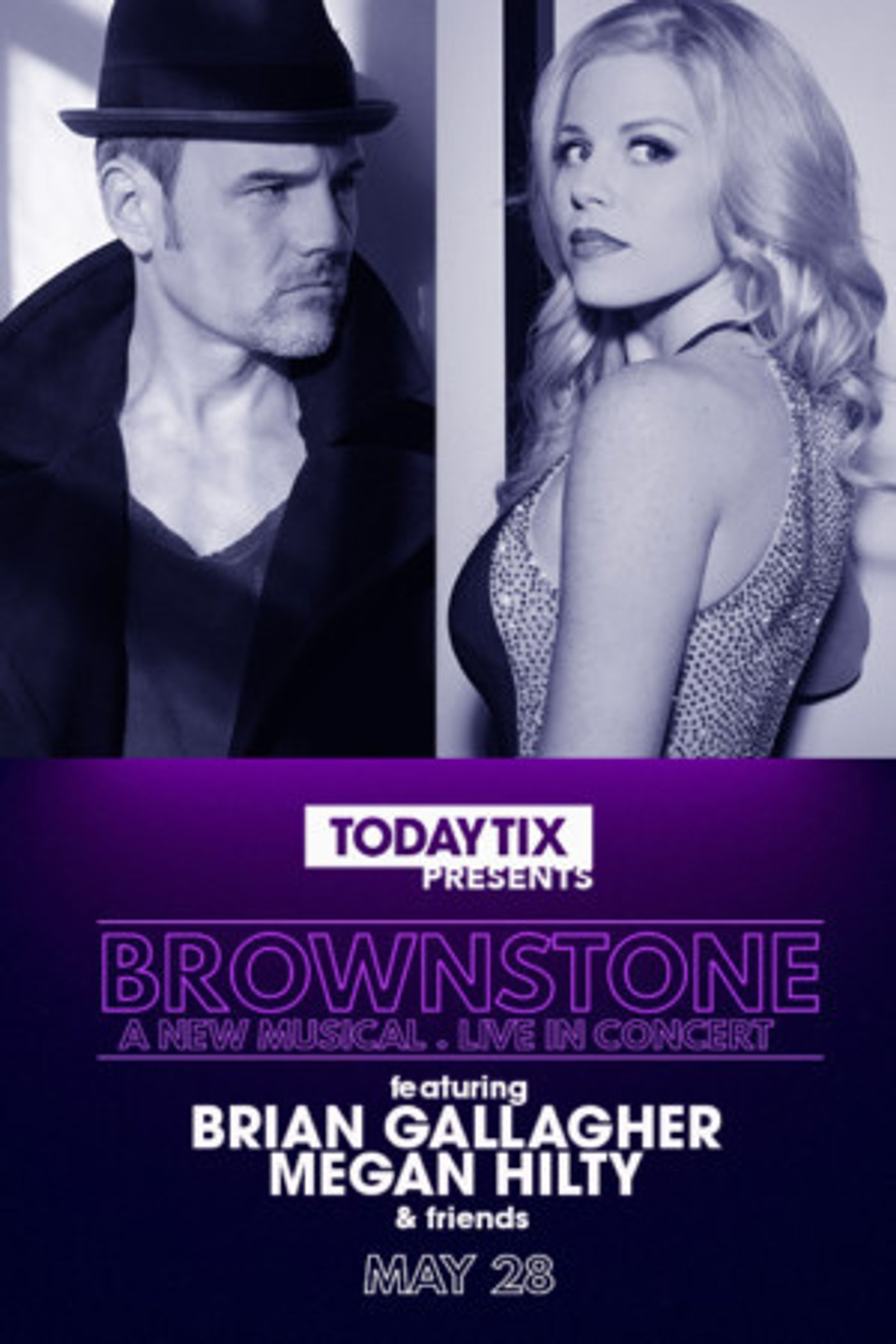 Brian Gallagher and Megan Hilty Will Lead Concert of New Musical BROWNSTONE  Image