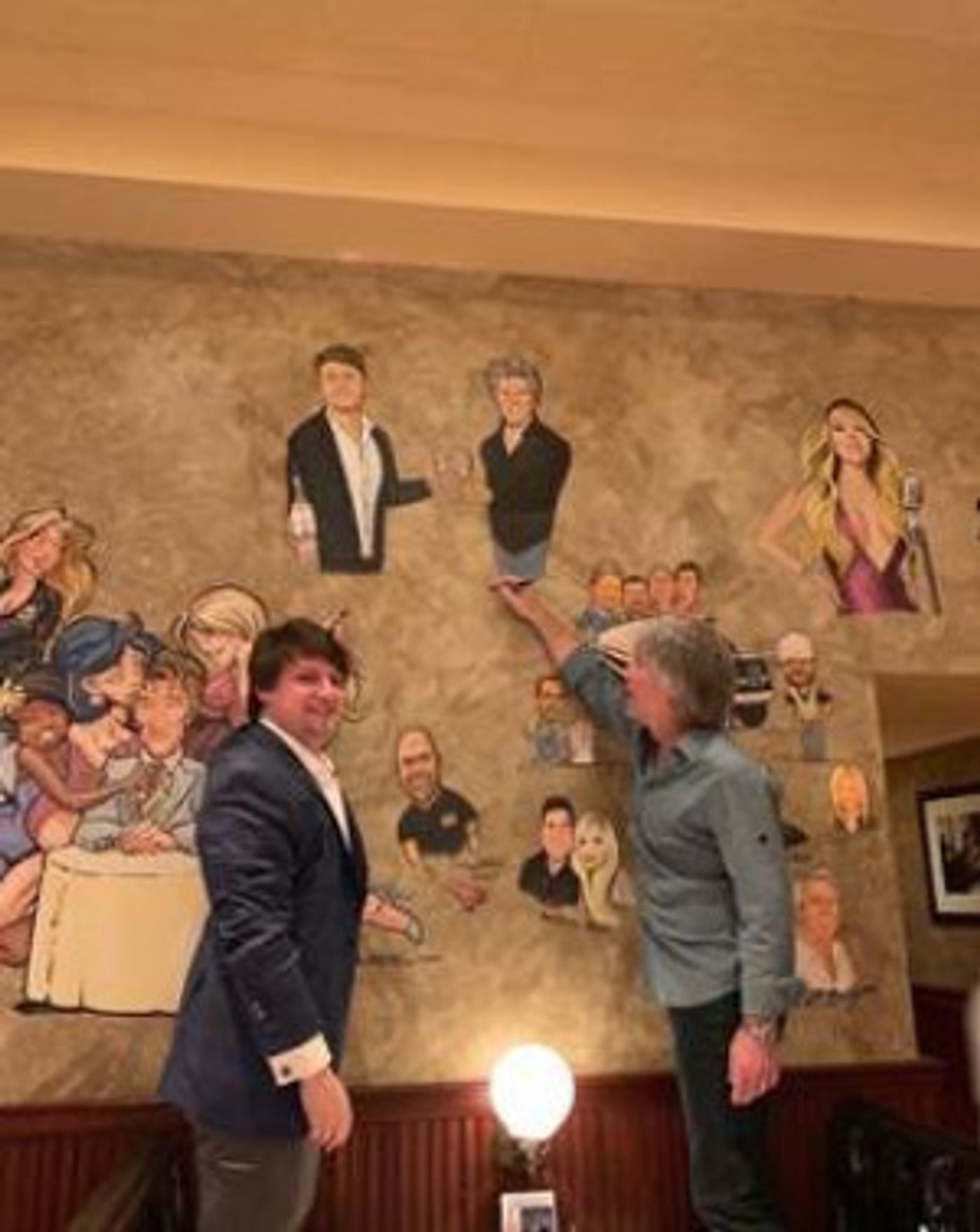 Jon Bon Jovi Signs Caricature At The Palm In Las Vegas  Image