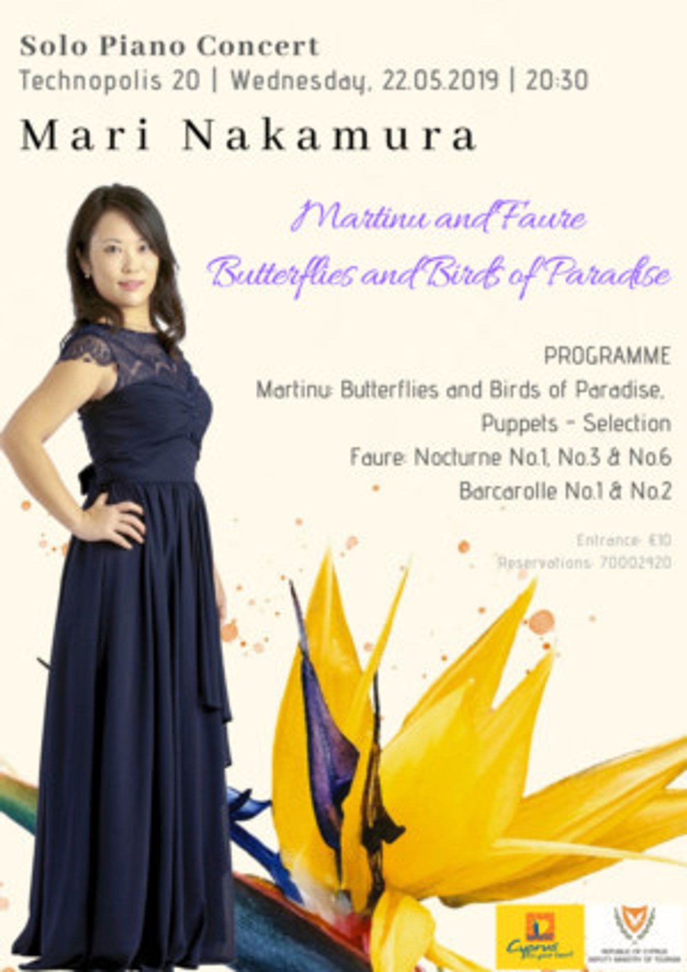 Technopolis 20 Presents 'Butterflies And Birds Of Paradise' Piano Recital  Image