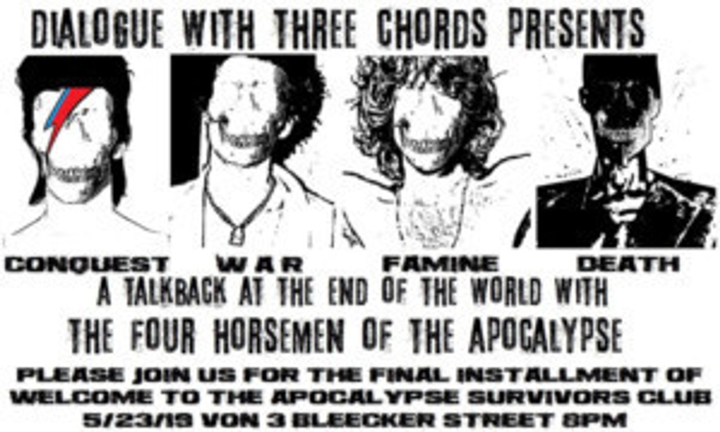 Dialogue With Three Chords Closes Out Season Eight With Finale Of WELCOME TO THE APOCALYPSE SURVIVORS CLUB  Image
