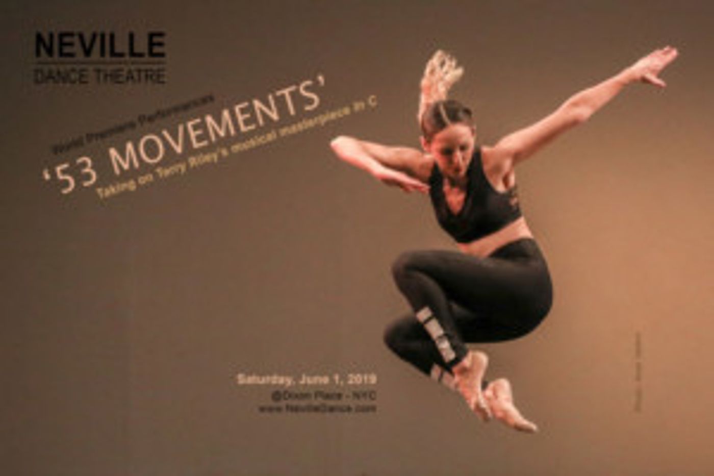 Neville Dance Theatre Premieres 53 MOVEMENTS At Dixon Place  Image