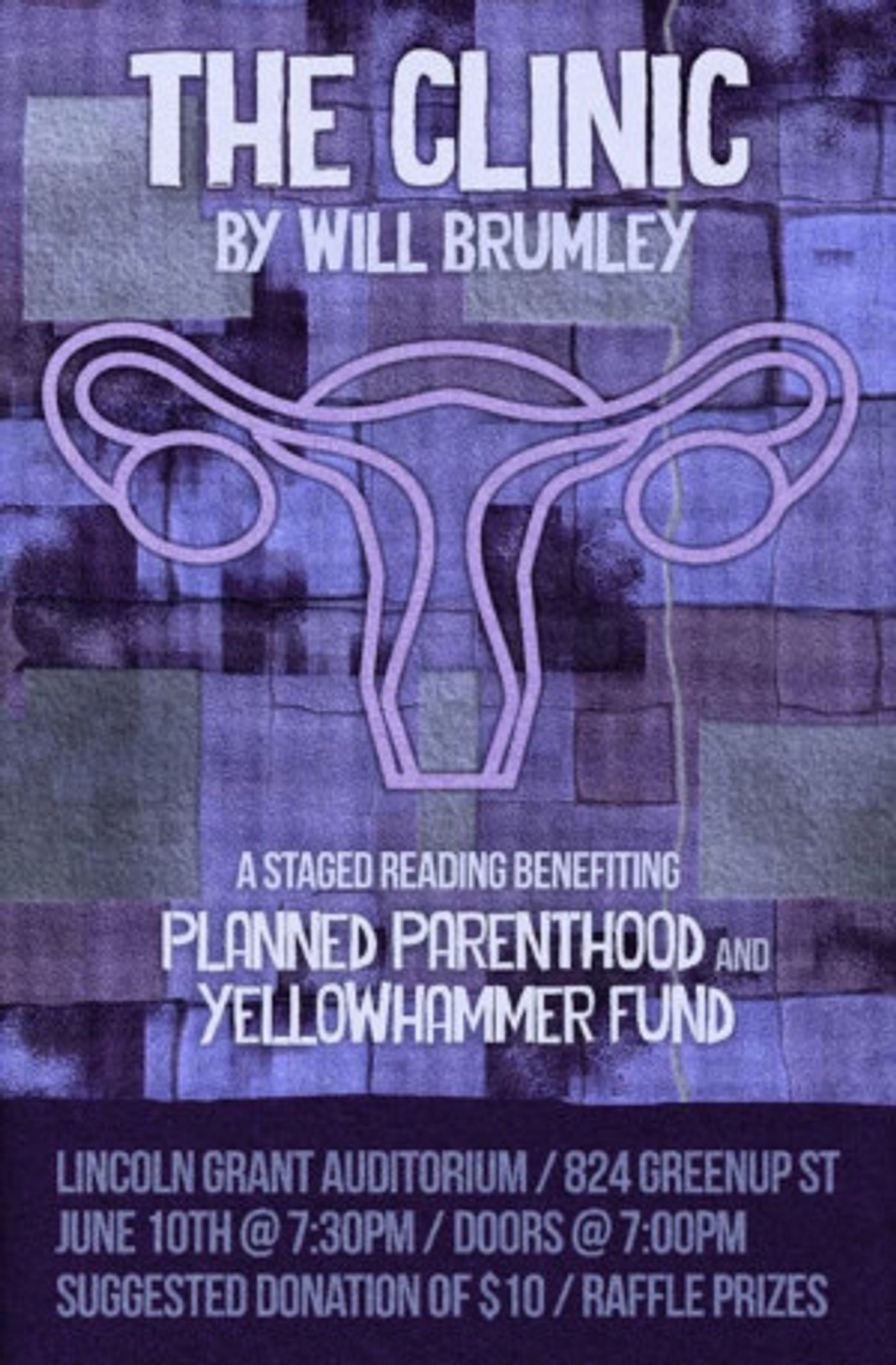 Fundraiser Reading Of Will Brumley's THE CLINIC Announced  Image