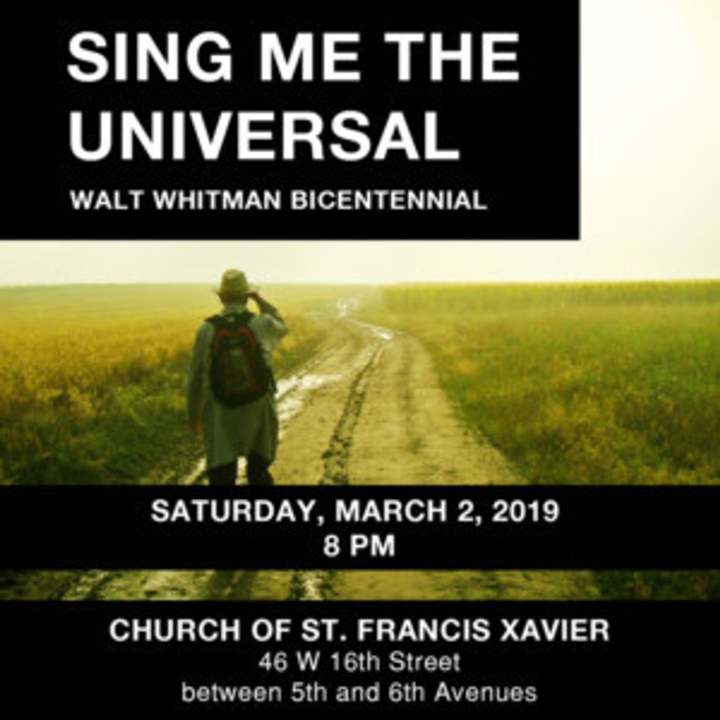 Cecilia Chorus Of NY Presents SING ME THE UNIVERSAL - A Walt Whitman Bicentennial Concert  Image