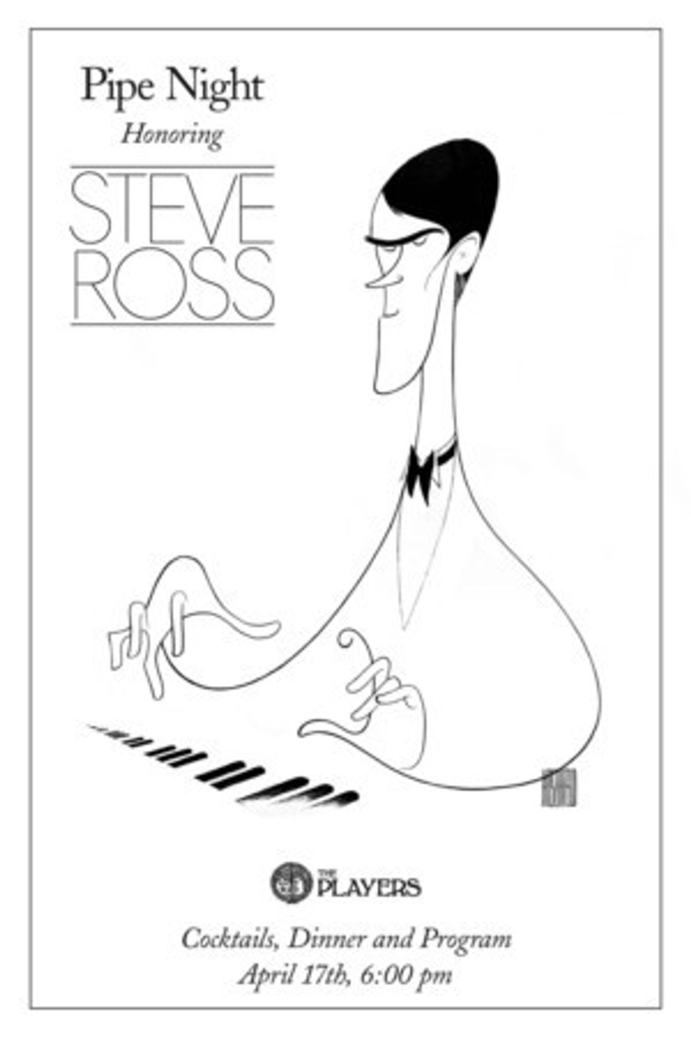 The Players Celebrates Cabaret Legend Steve Ross  Image
