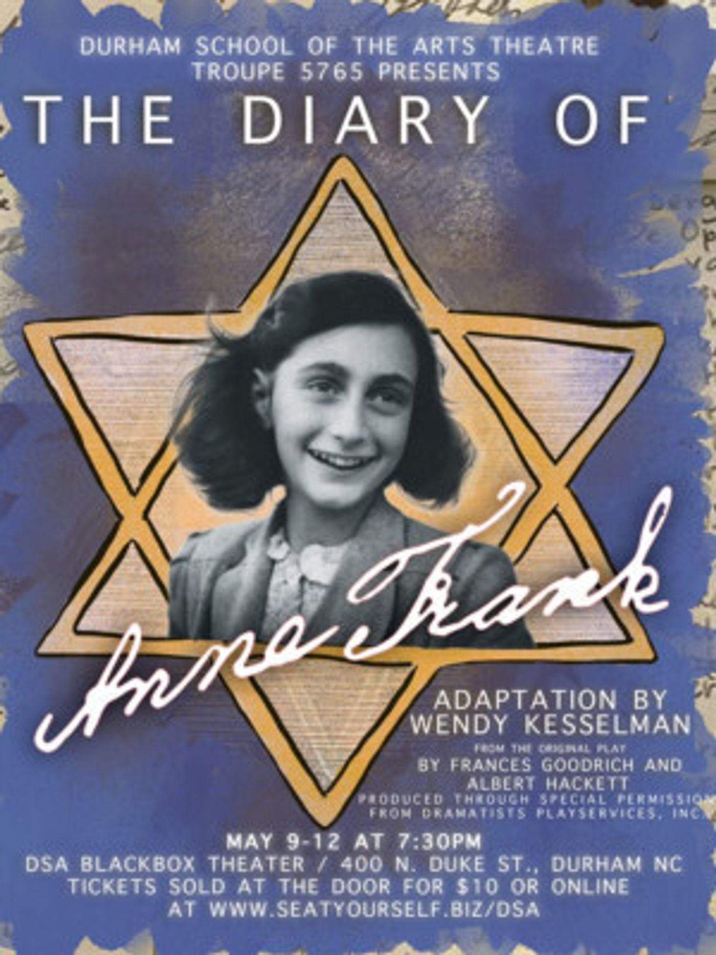 Durham School Of The Arts Theatre Brings Timely Production Of ANNE FRANK To The Stage  Image