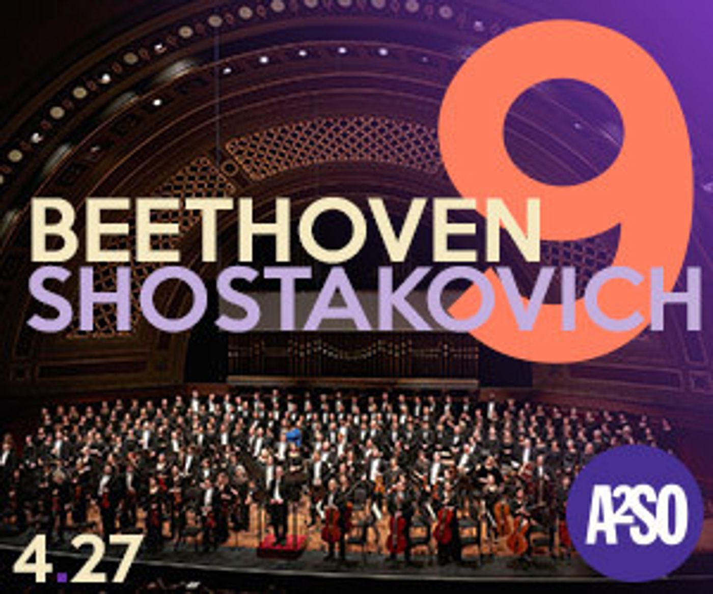 Ann Arbor Symphony Orchestra Presents Its Season Finale Beethoven 9 With A2SO And UMS Choral Union  Image