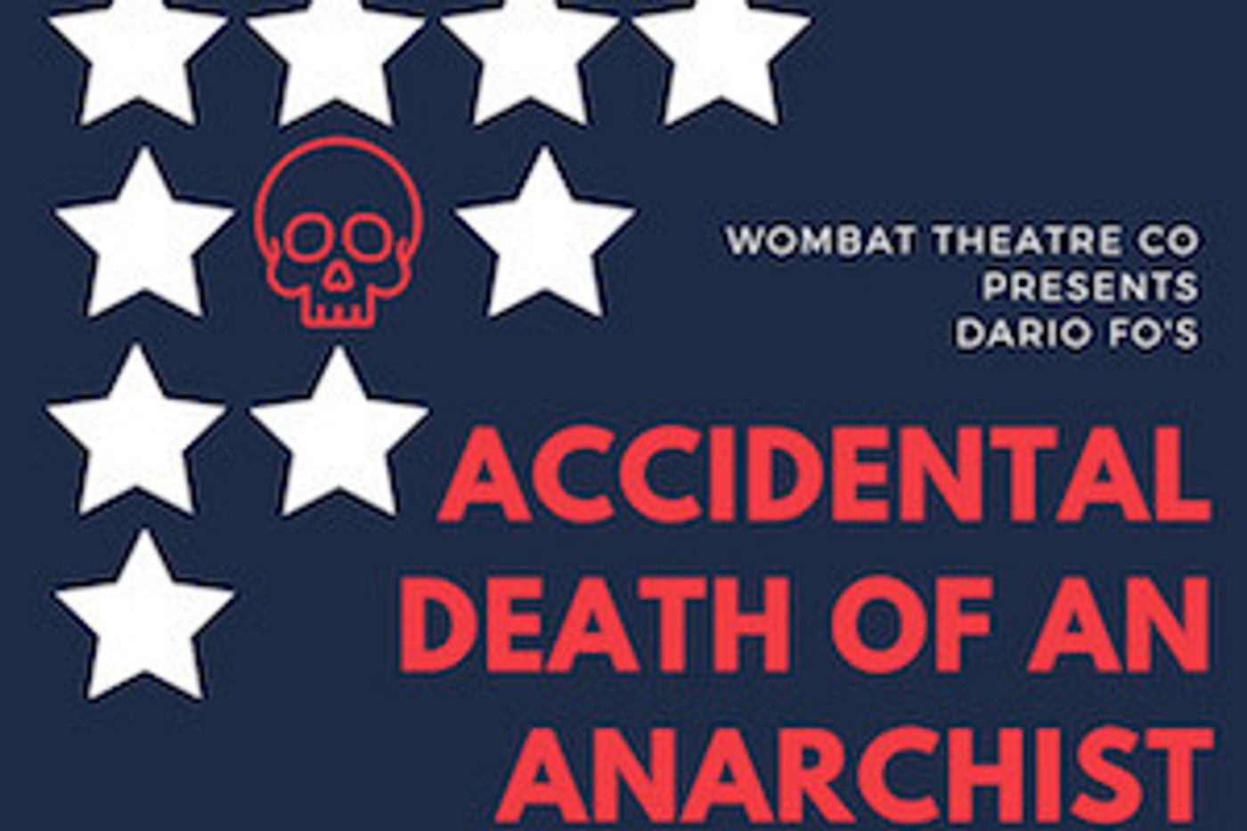 Wombat Theatre Presents ACCIDENTAL DEATH OF AN ANARCHIST  Image