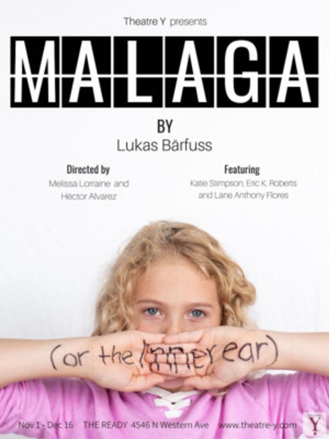 Theatre Y To Present Premiere Of Lukas Barfuss' Black Comedy, MALAGA (or The Inner Ear)  Image