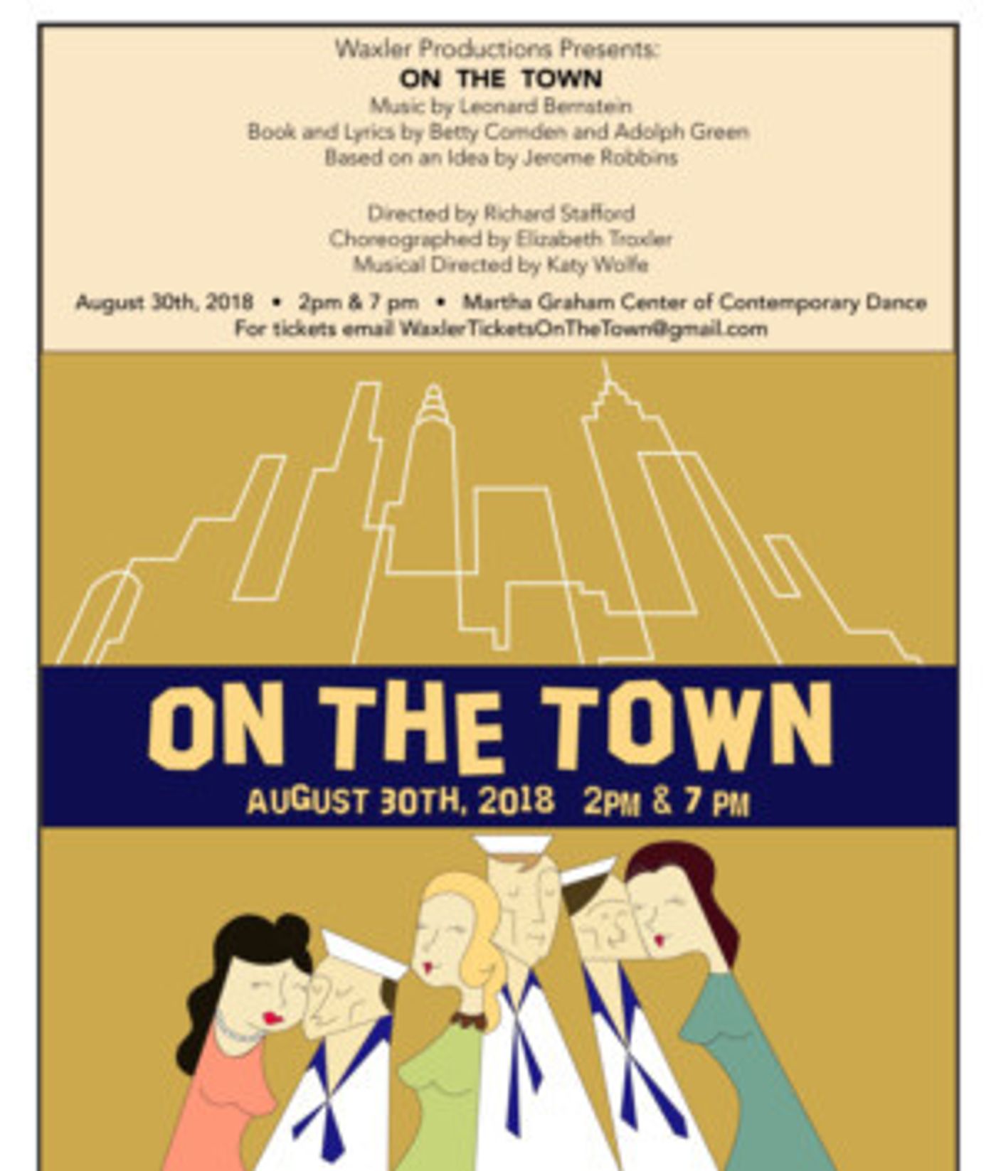 Waxler Productions Presents ON THE TOWN  Image