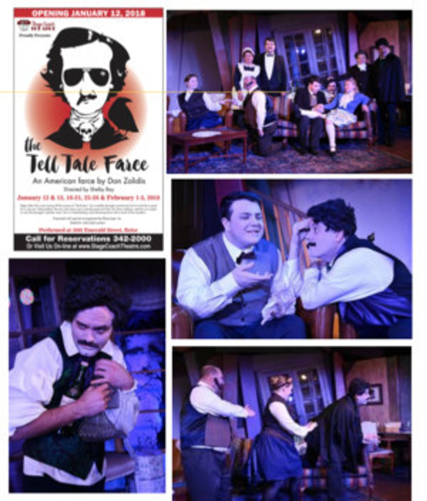 THE TELL-TALE FARCE Comes to Stagecoach Theatre Jan 12 Through Feb 3  Image