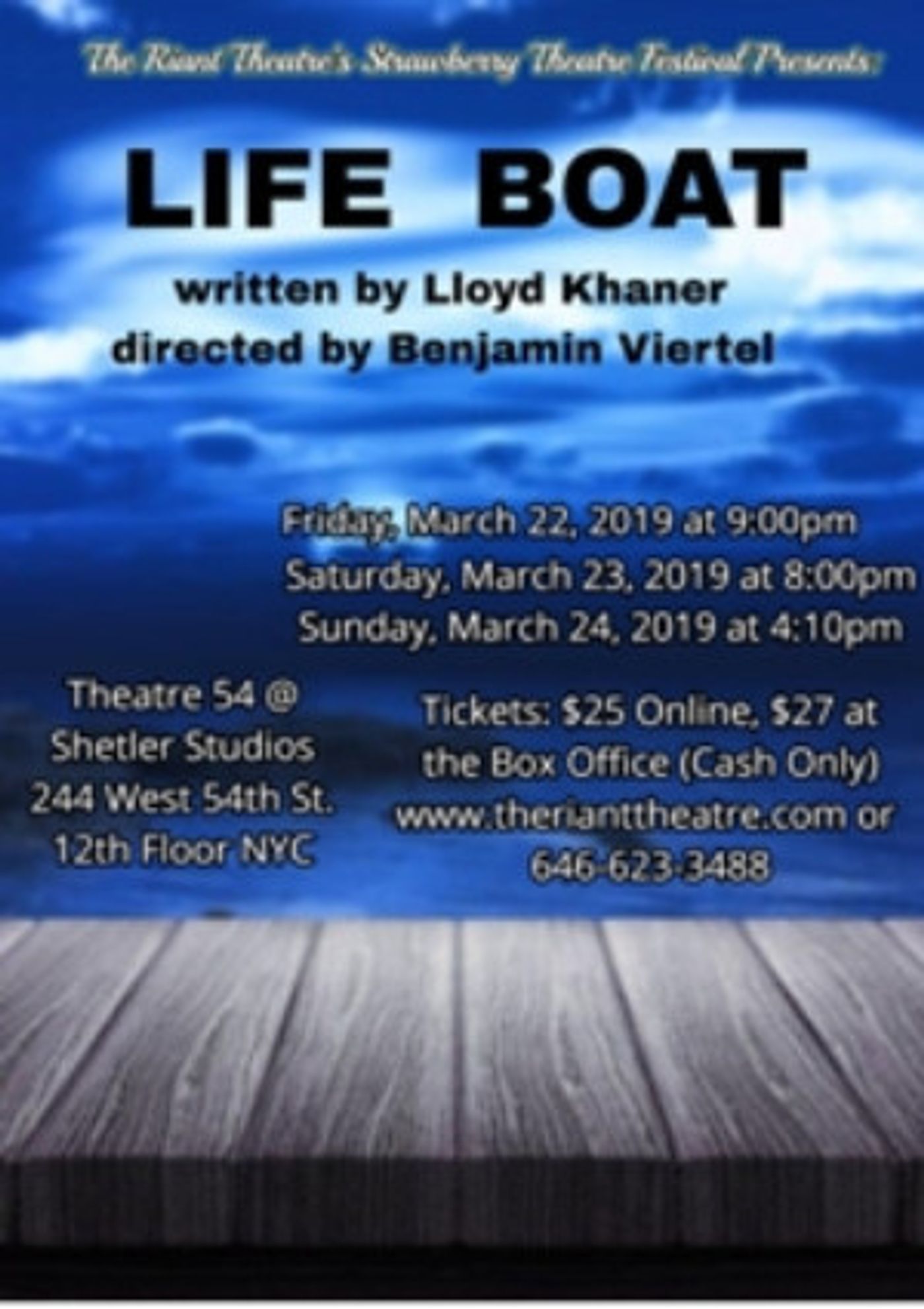 Full Casting Announced For LIFE BOAT by Lloyd Khaner  Image