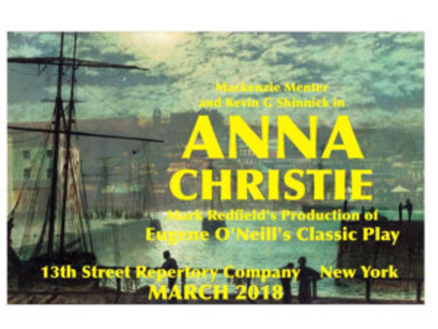 New Production of Eugene O'Neill's ANNA CHRISTIE Set for 13th Street Rep  Image