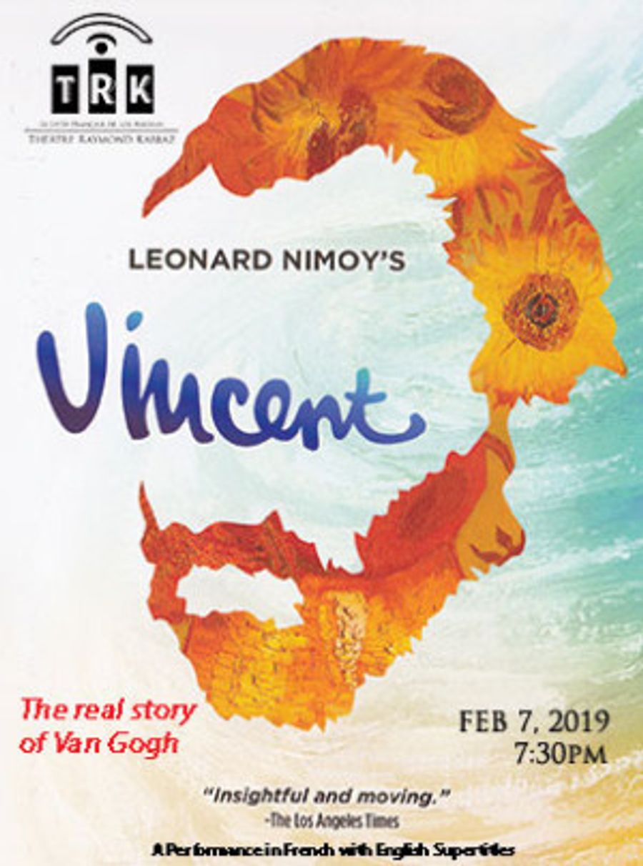 Theatre Raymond Kabbaz Presents VINCENT, The True Story of Vincent Van Gogh Image