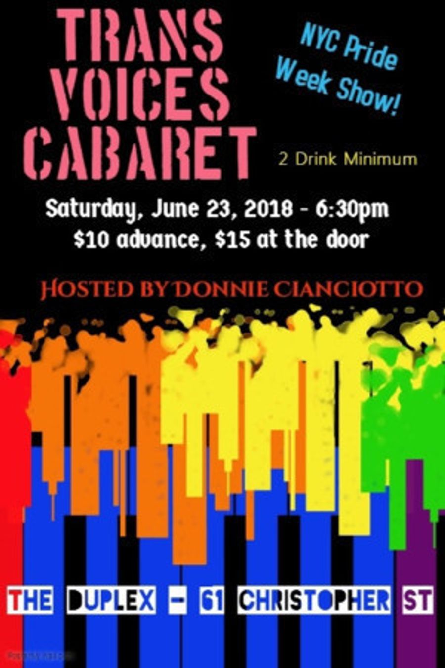Trans Voices Cabaret PRIDE Edition Comes to The Duplex Image