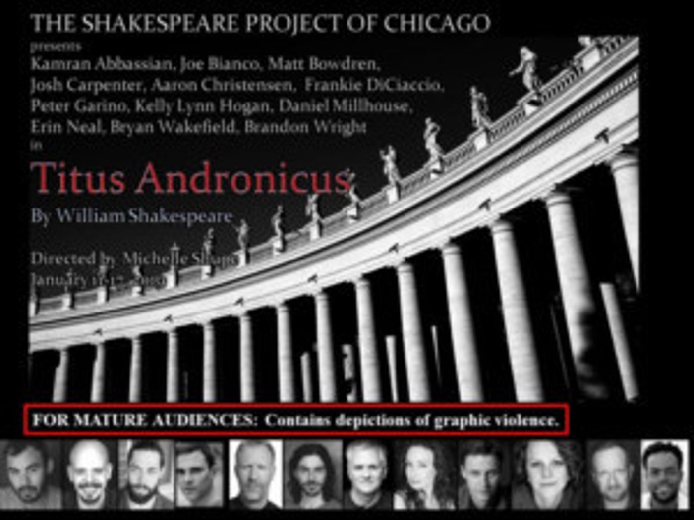 Shakespeare Project Of Chicago Presents Free Performances Of Bloody Revenge Tragedy TITUS ANDRONICUS  Image