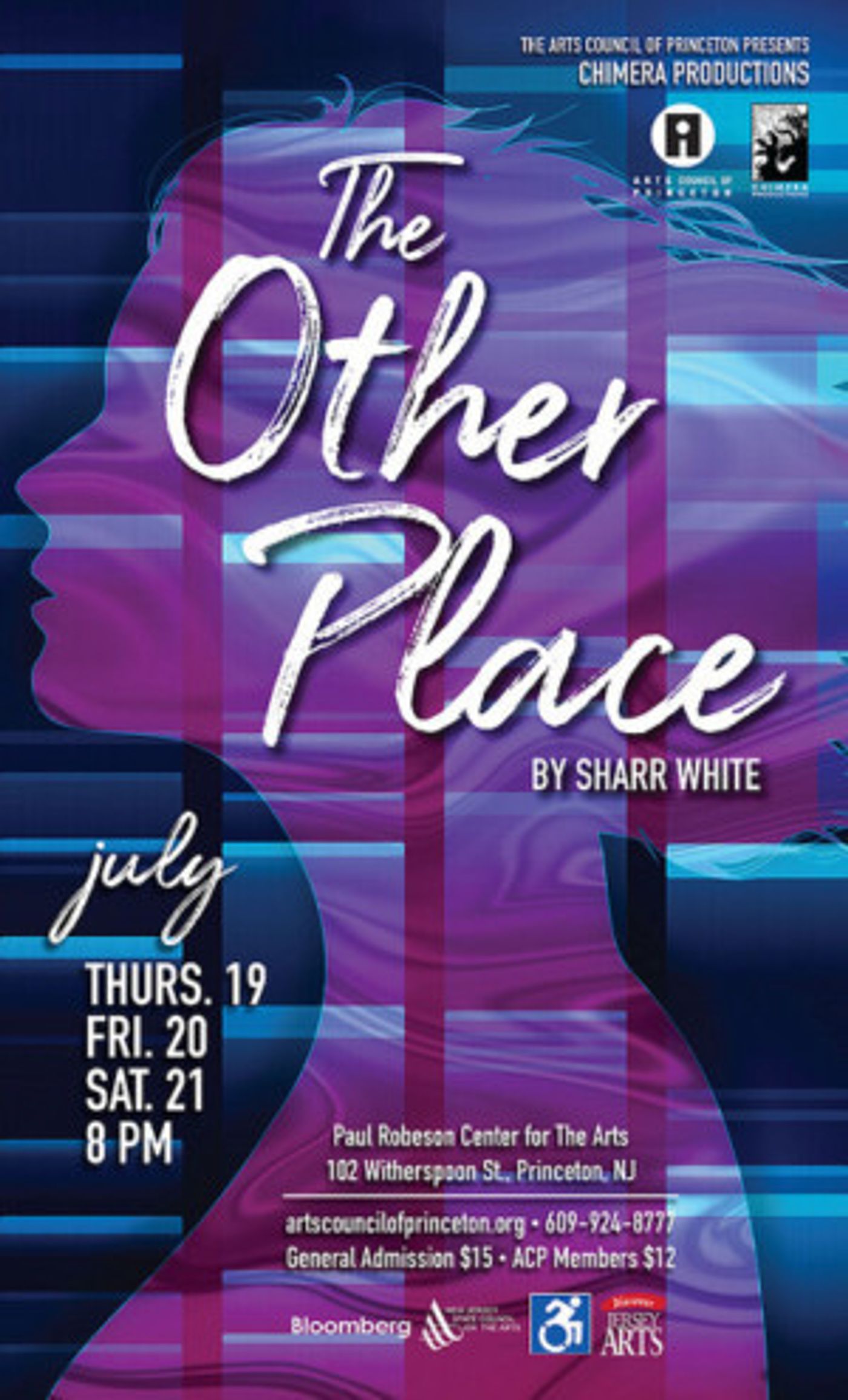 THE OTHER PLACE By Sharr White To Run Today-21 At Arts Council Of Princeton  Image