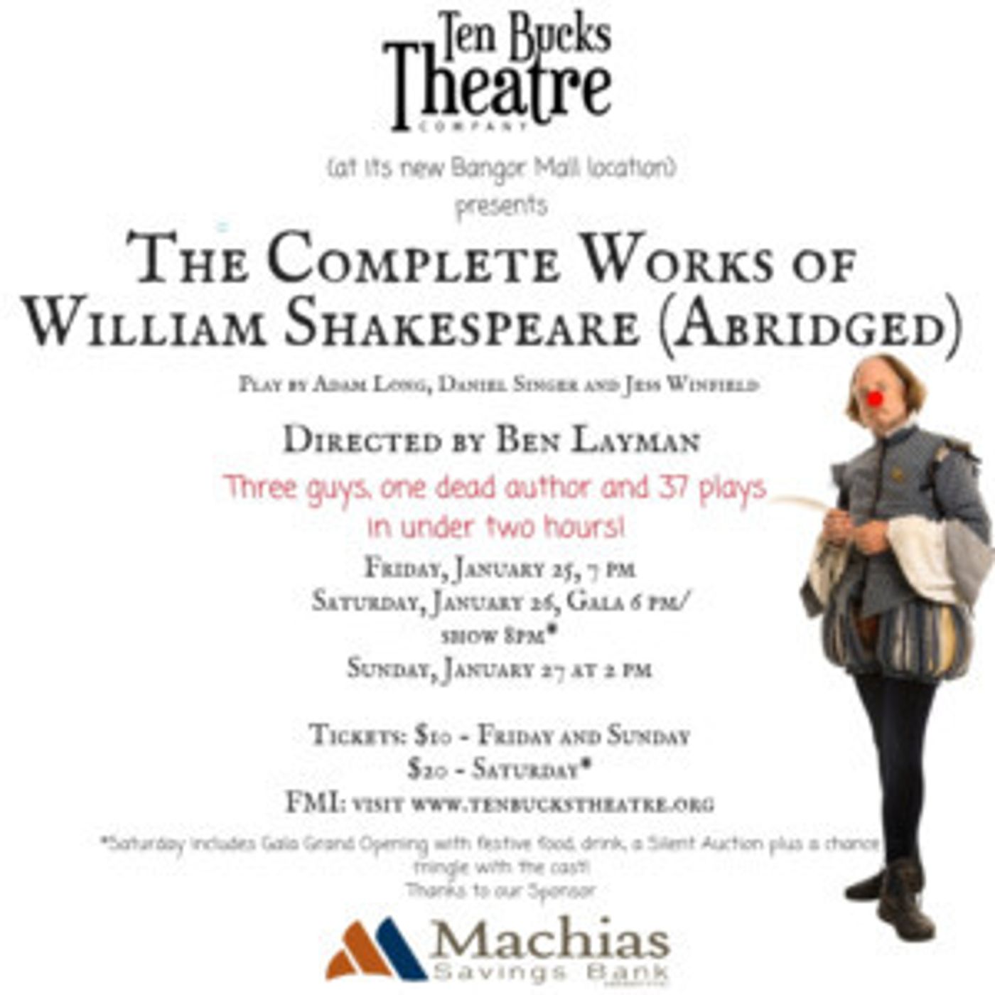 New Theater Experience Comes to The Bangor Mall With Ten Bucks Theater Company  Image