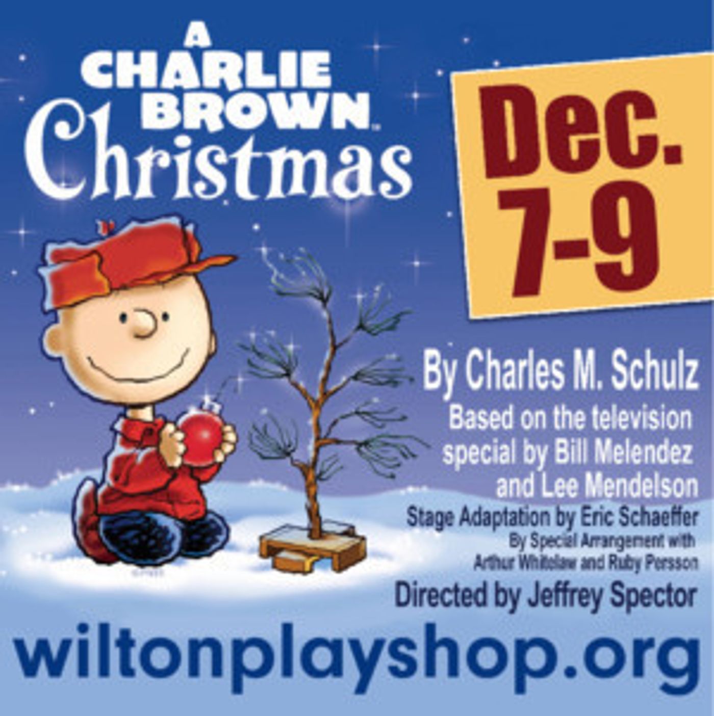 A CHARLIE BROWN CHRISTMAS to Be Staged At The Wilton Playshop  Image