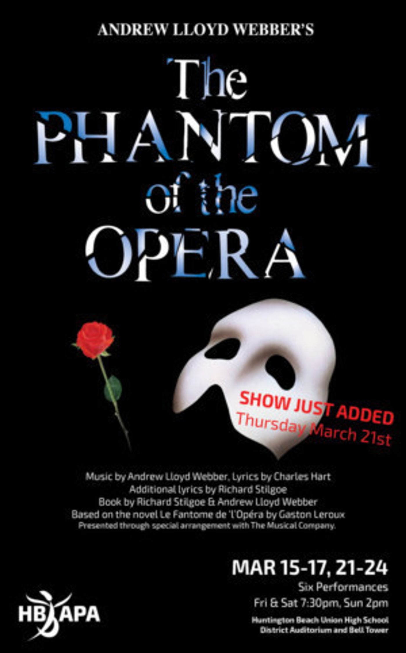 APA To Present THE PHANTOM OF THE OPERA Next Week  Image