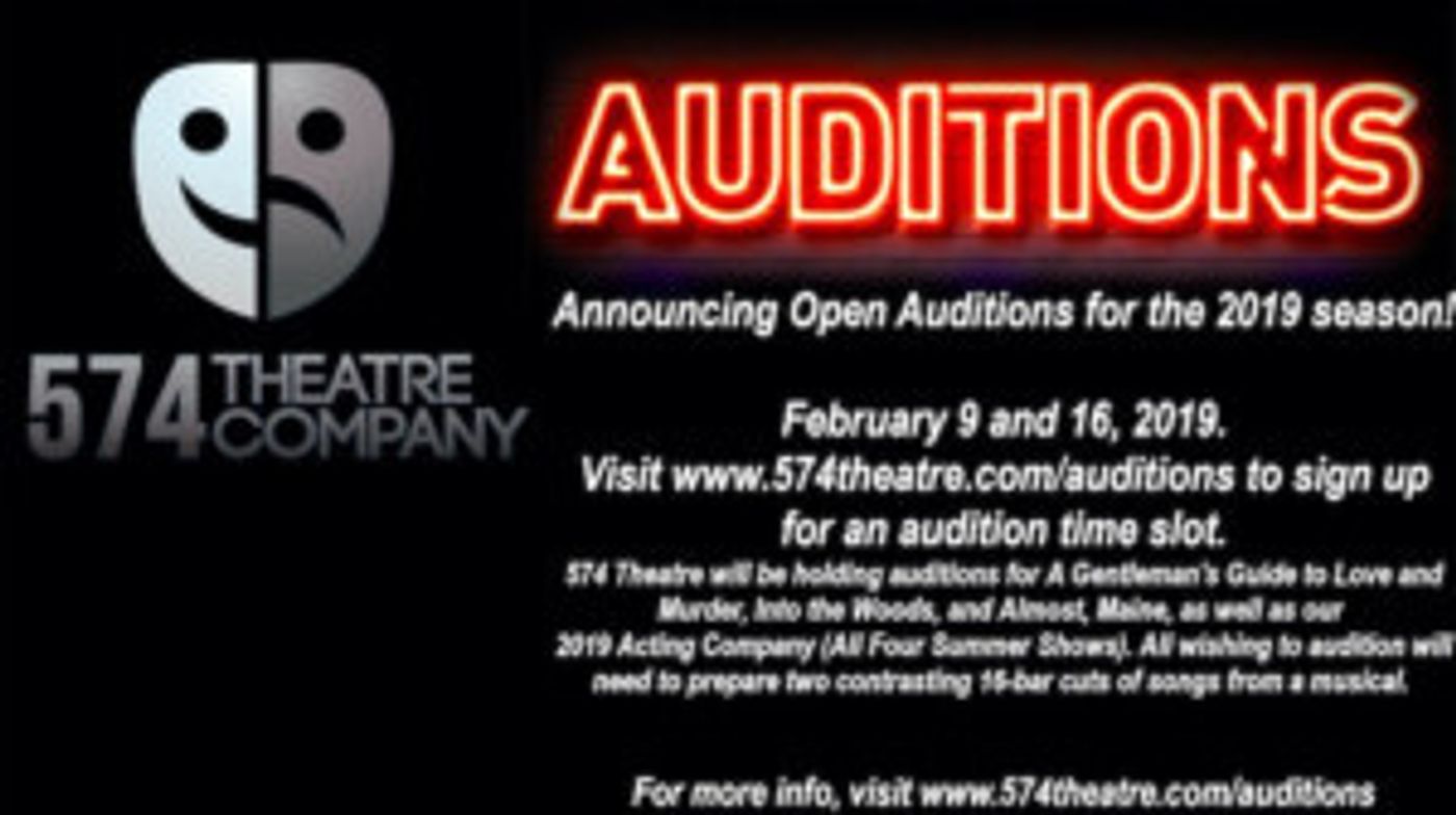 574 Theatre Announces 2019 Season Auditions  Image