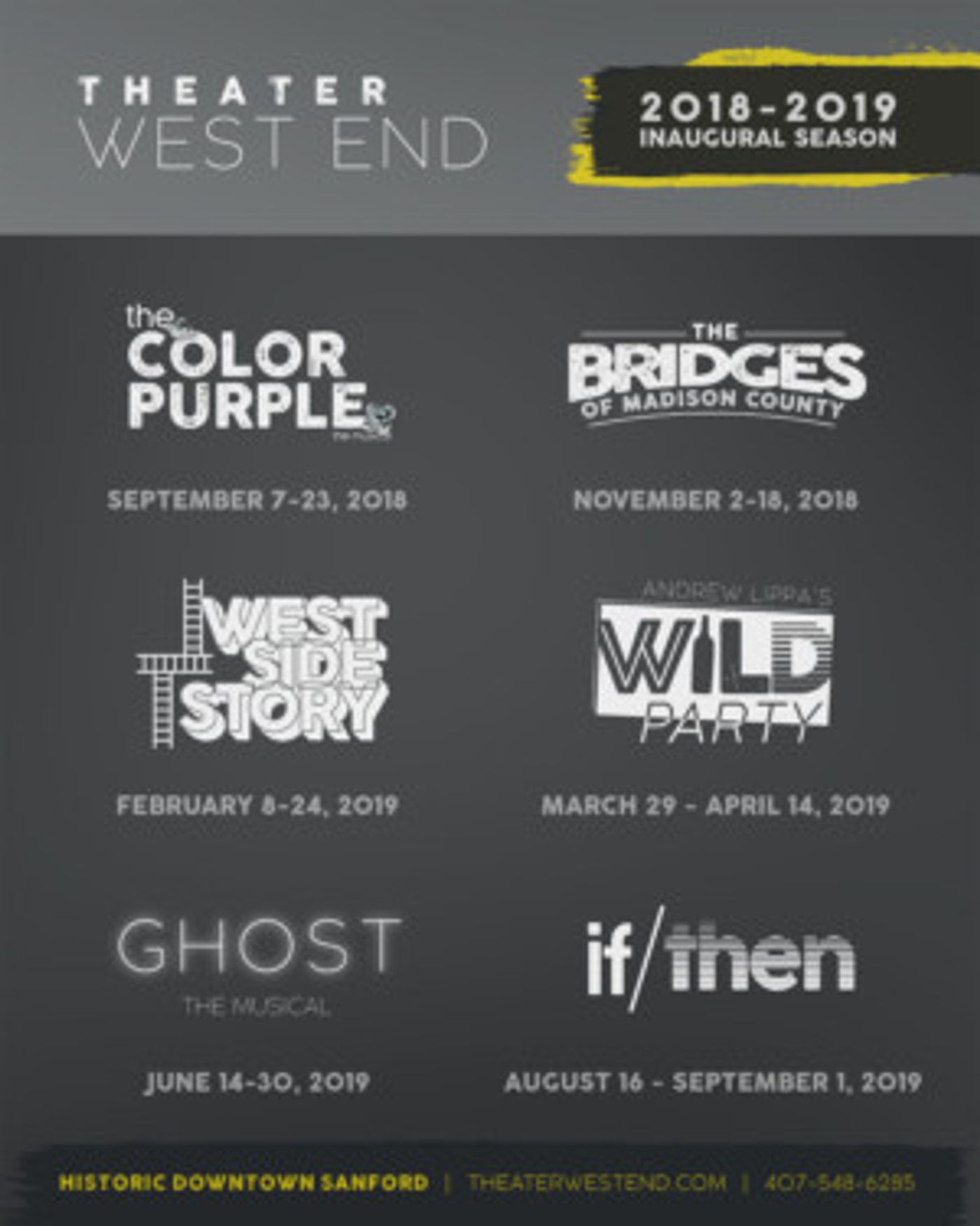 Theater West End Opens In Sanford, Announces Inaugural Season  Image