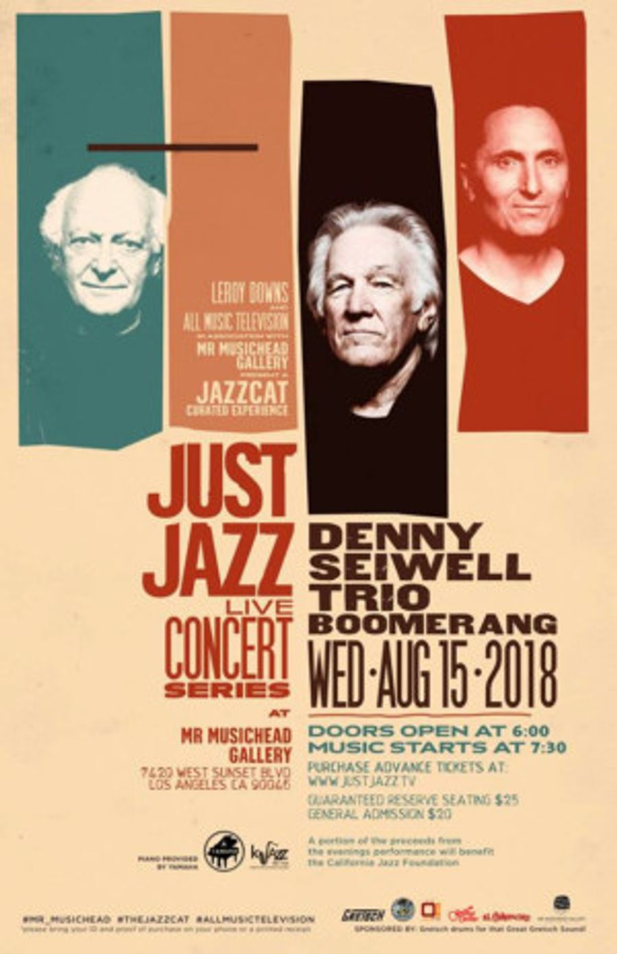 Denny Seiwell Trio To Perform At Just Jazz Live Concert Series Image