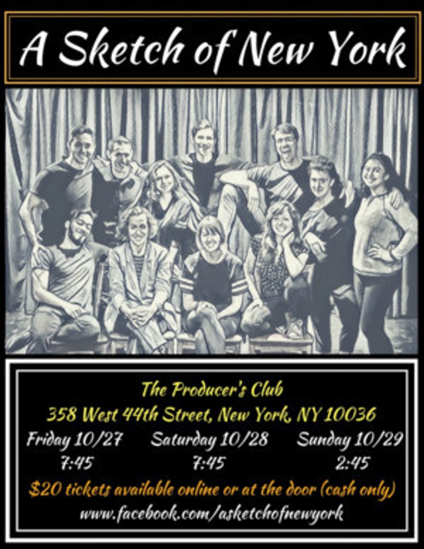 Long-Running A SKETCH OF NEW YORK Comes to The Producer's Club Tonight  Image