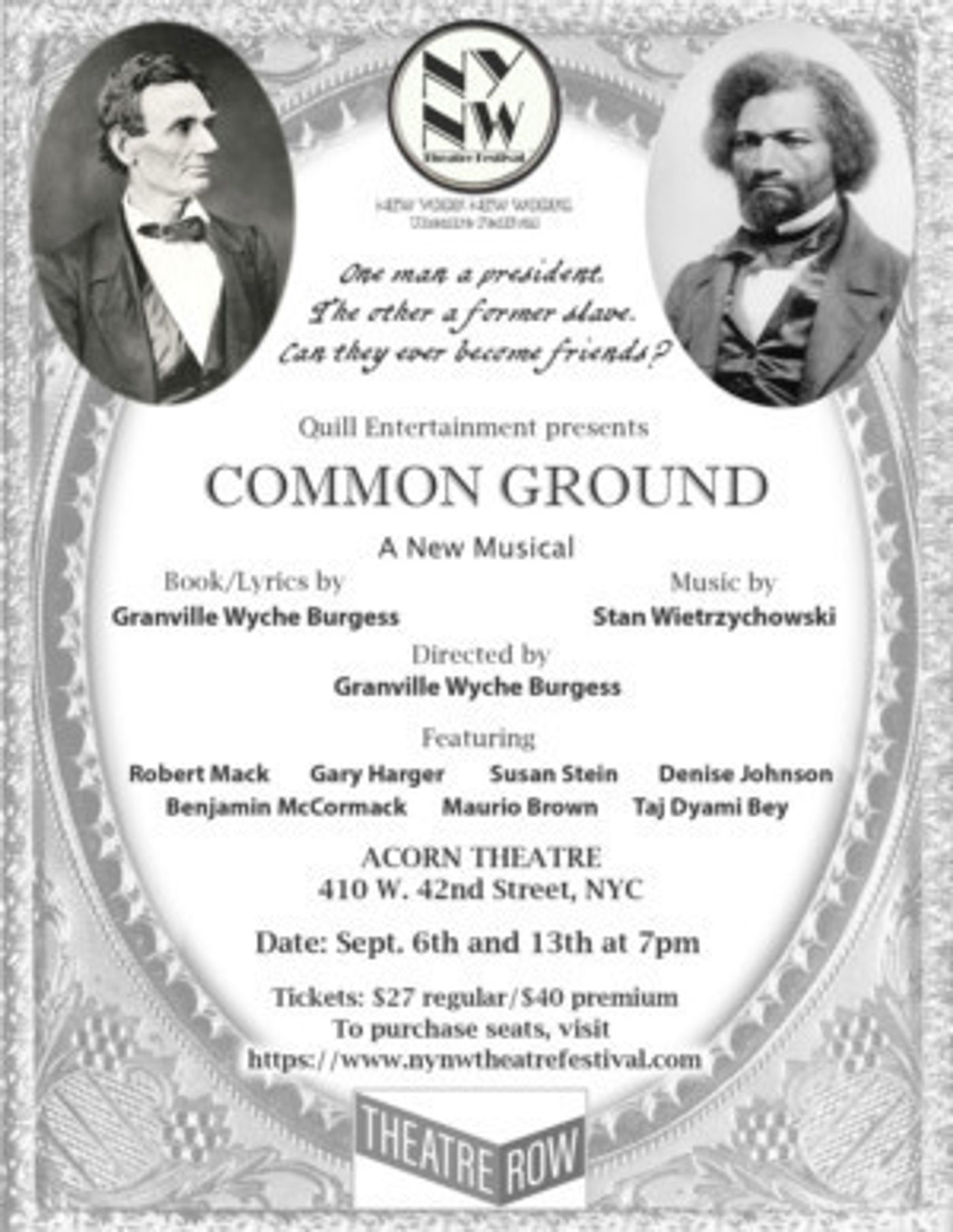 Lincoln, Douglass, And Booth All Sing In COMMON GROUND  Image