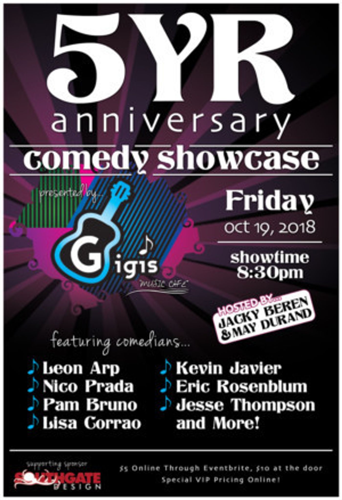 Comedy Takeover Announces 5 Year Anniversary Show  Image