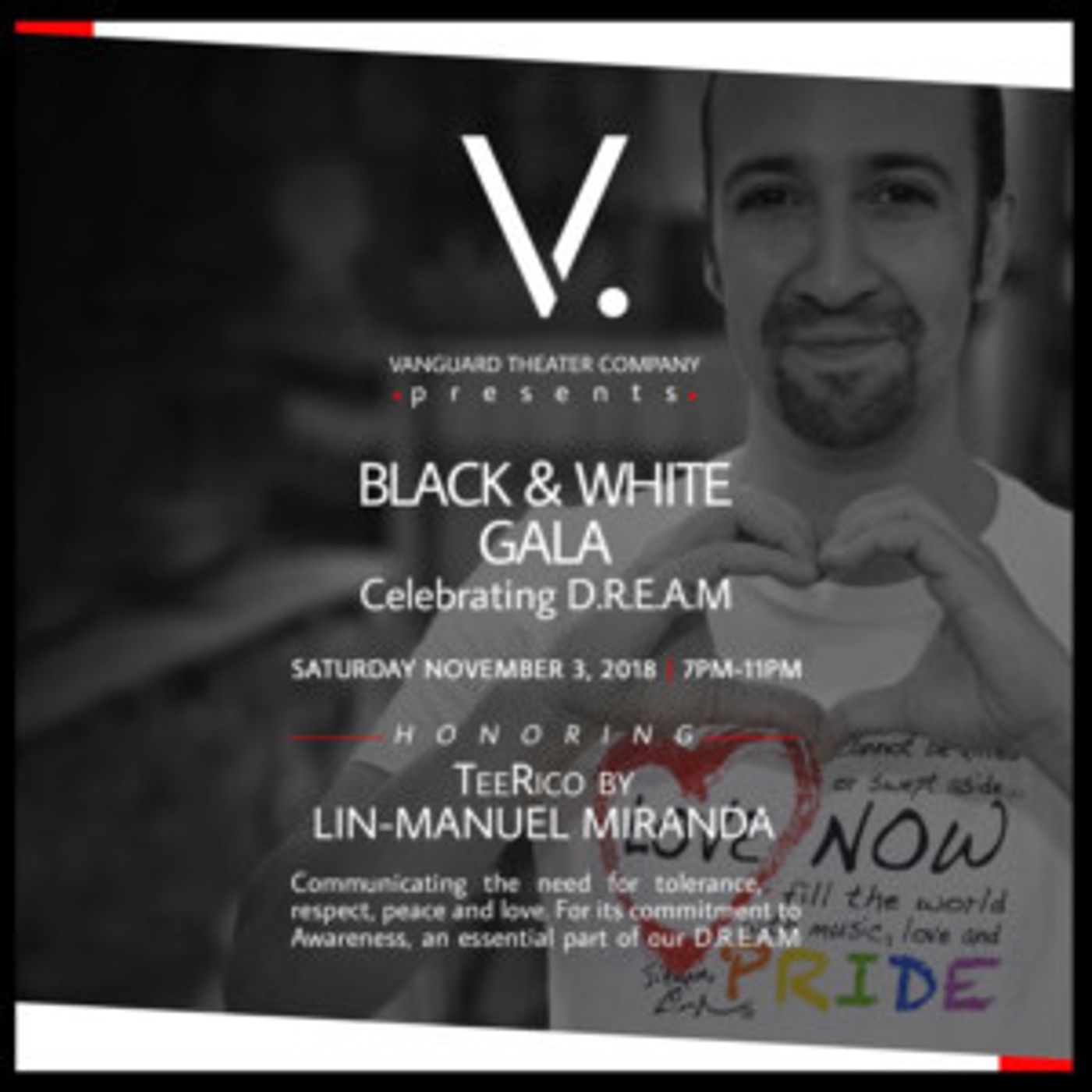 Montclair Film, TEERICO By Lin Manuel Miranda & More To Be Honored At Vanguard Theater Company's November 3 Gala  Image
