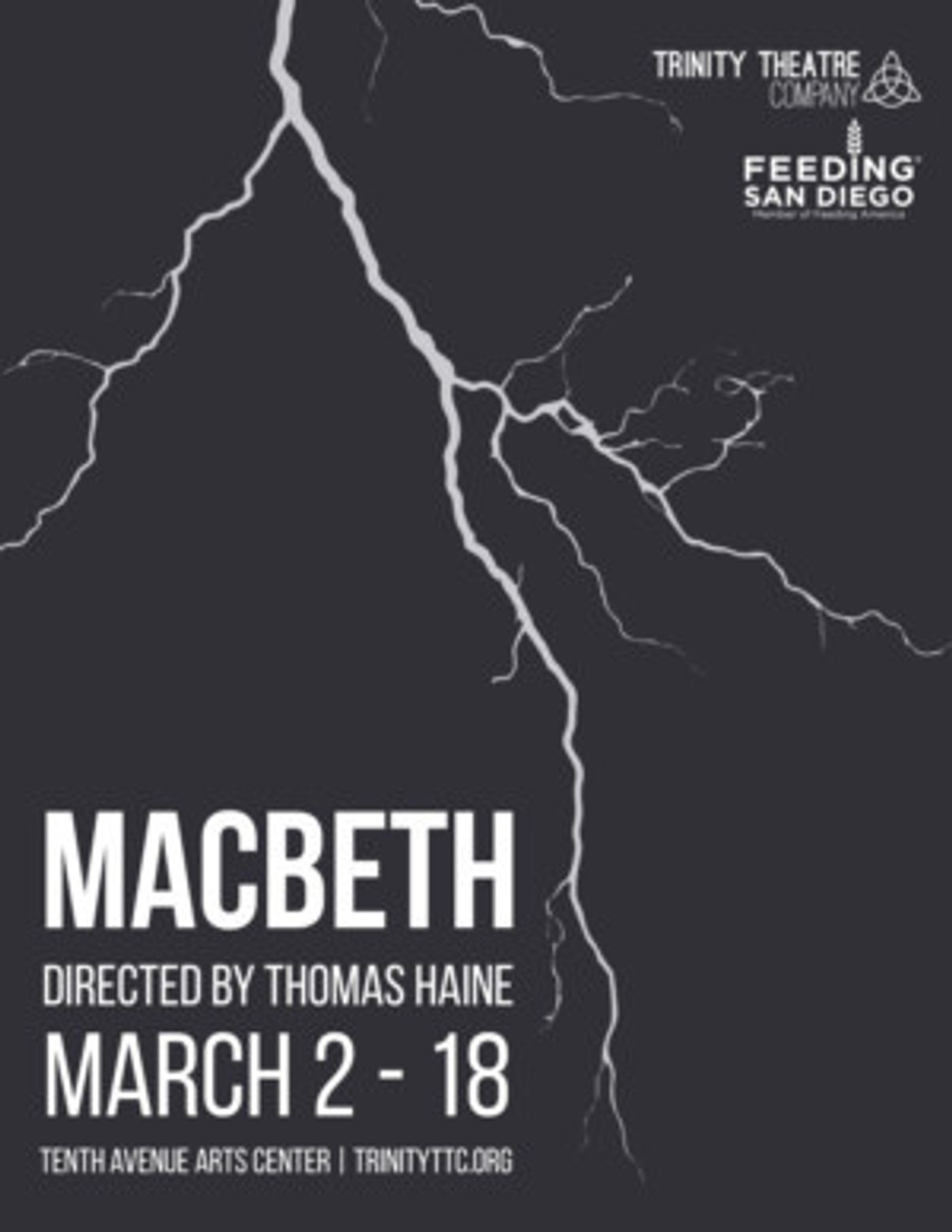 Trinity Theatre is Proud to Produce William Shakespeare's Classic Tragedy: MACBETH  Image